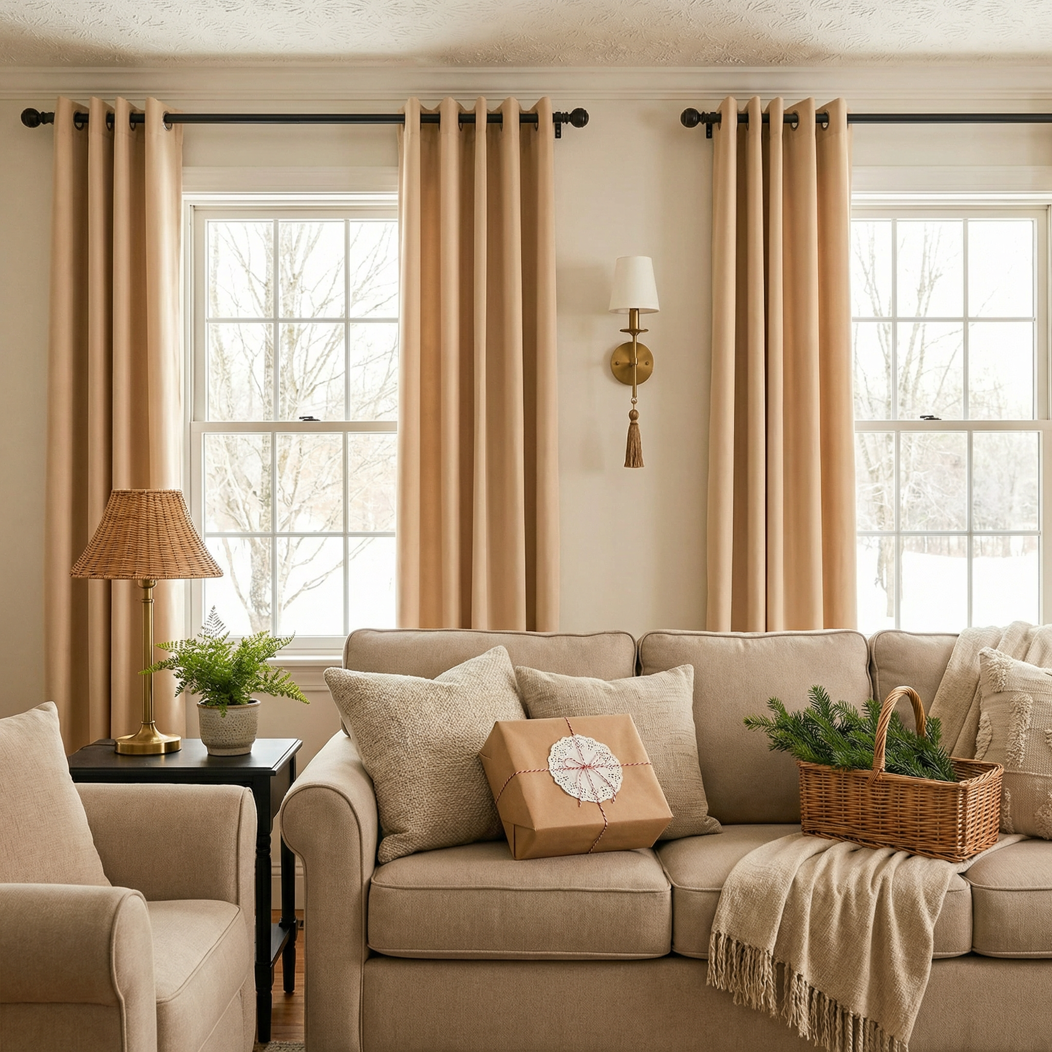 Custom Luxury Silk-Fiber Blackout Curtains-3