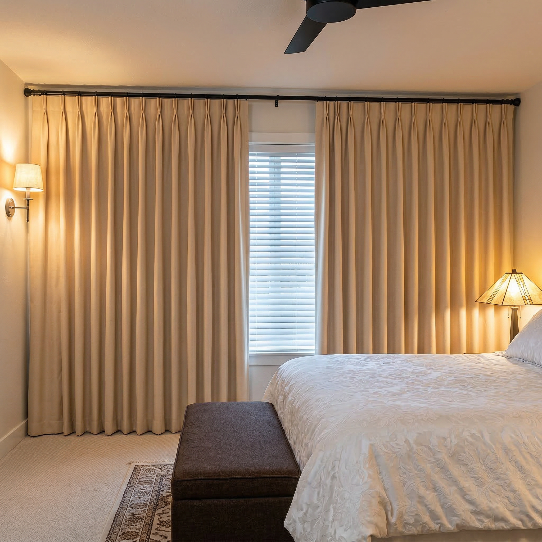 Custom Luxury Silk-Fiber Blackout Curtains-1