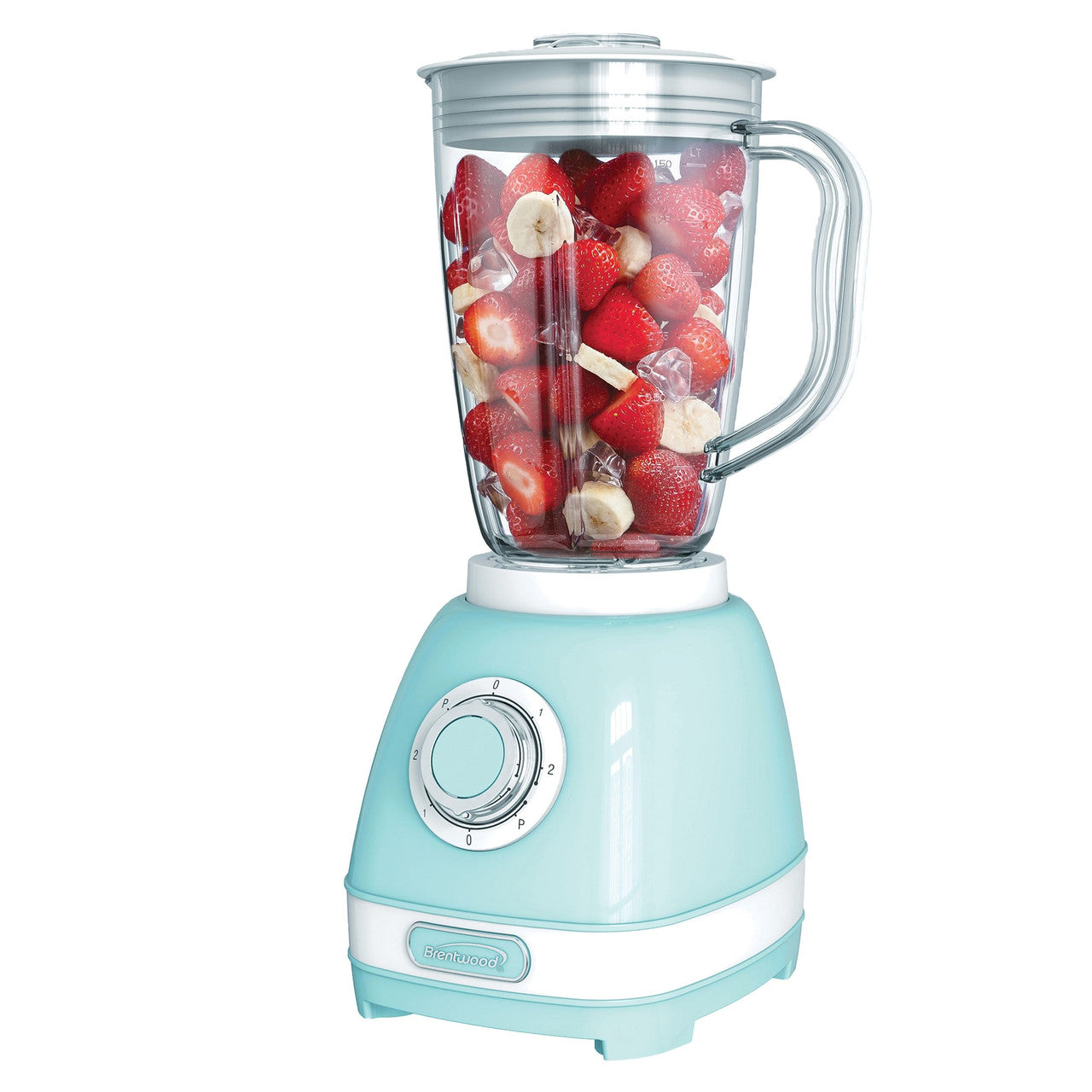 Brentwood JB-330BL 2 Speed Retro Blender in Blue with 50 Ounce Plastic Jar-0
