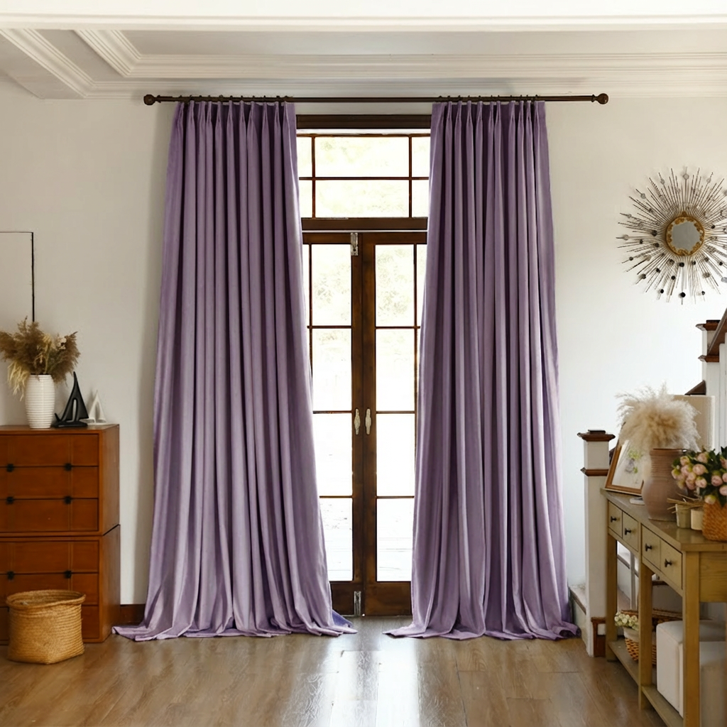 Custom Premium Velvet Blackout Curtains-14