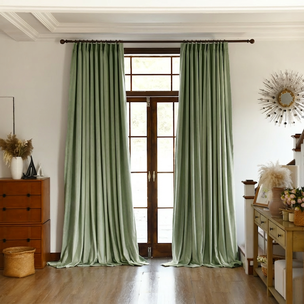 Custom Premium Velvet Blackout Curtains-16