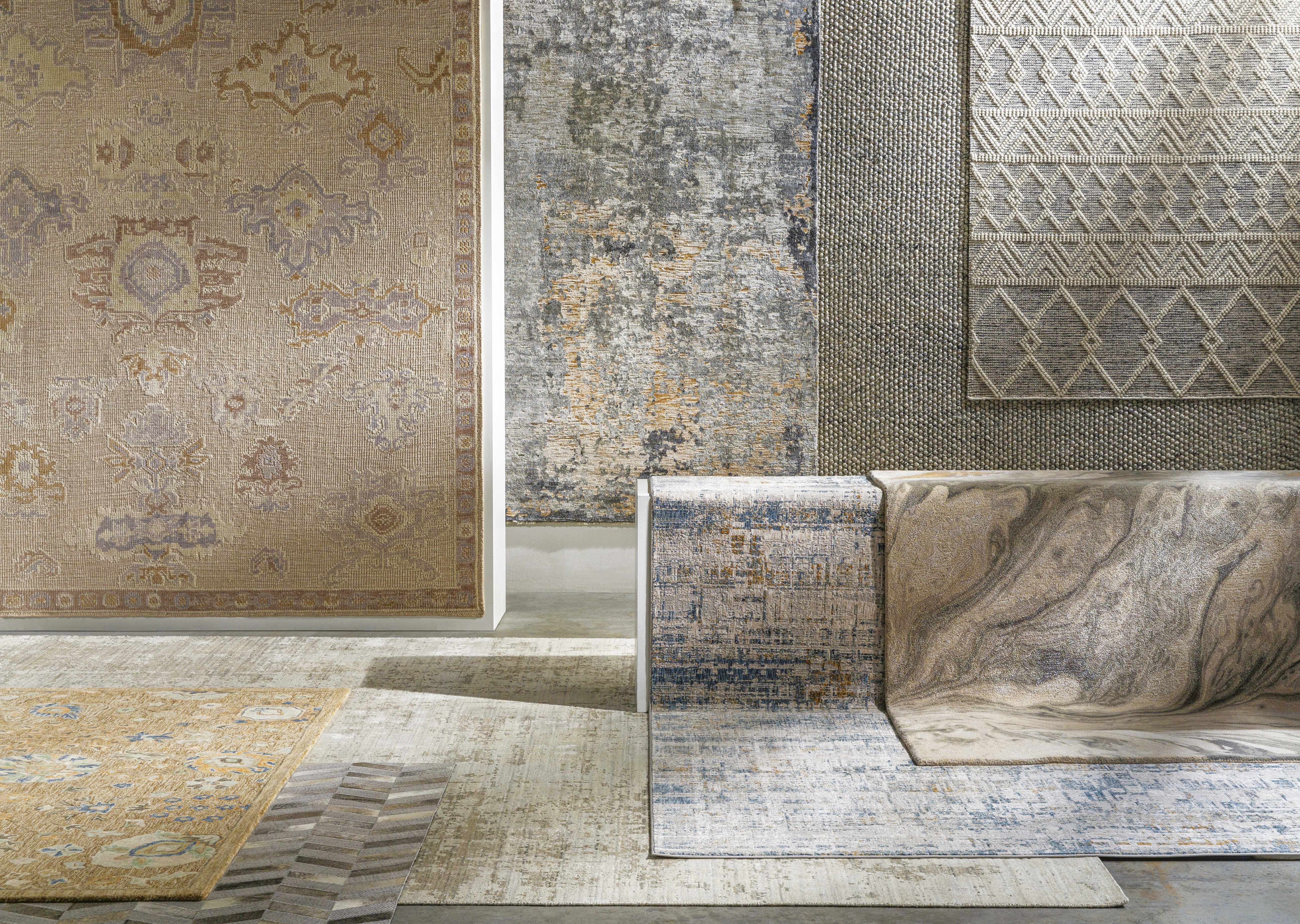 Hughesdale Distorted Lines Luxe Area Rug