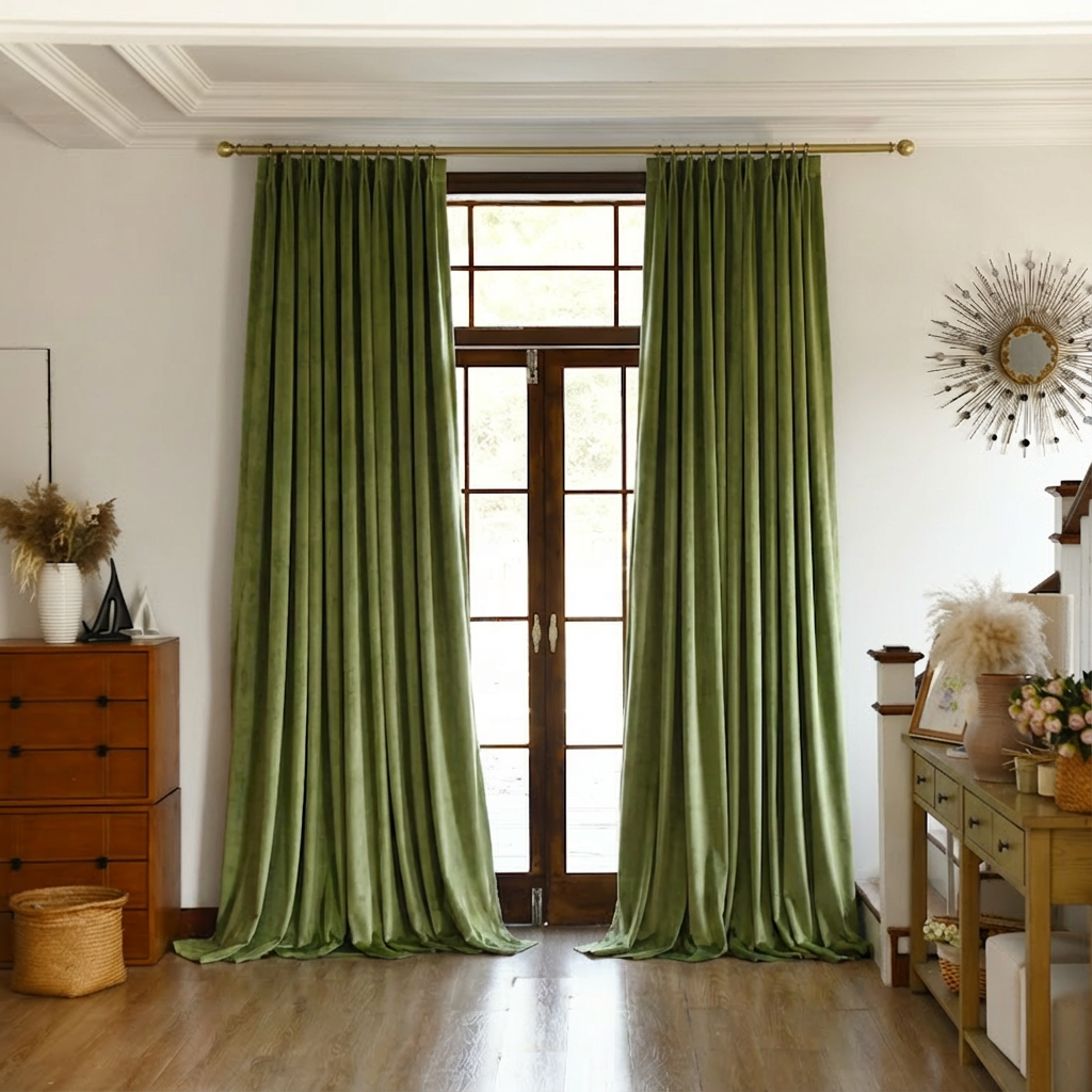Custom Premium Velvet Blackout Curtains-17