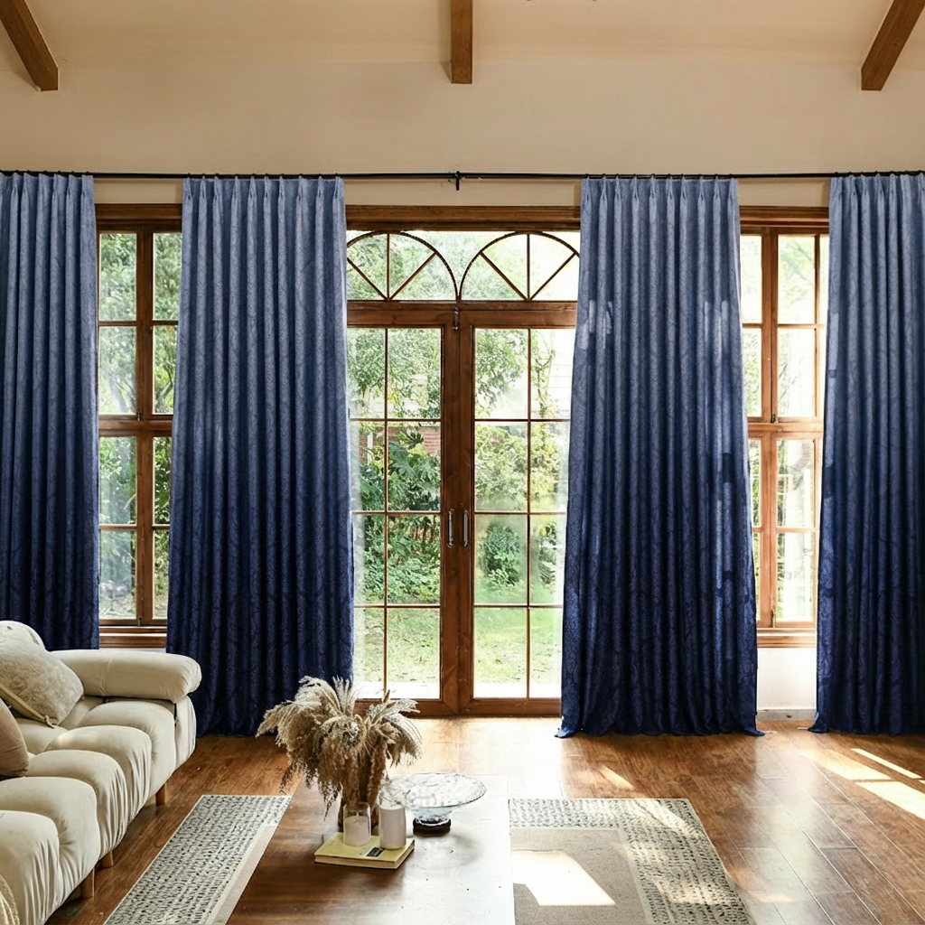 Custom Luxury Silk-Fiber Ombre Blackout Curtains-15
