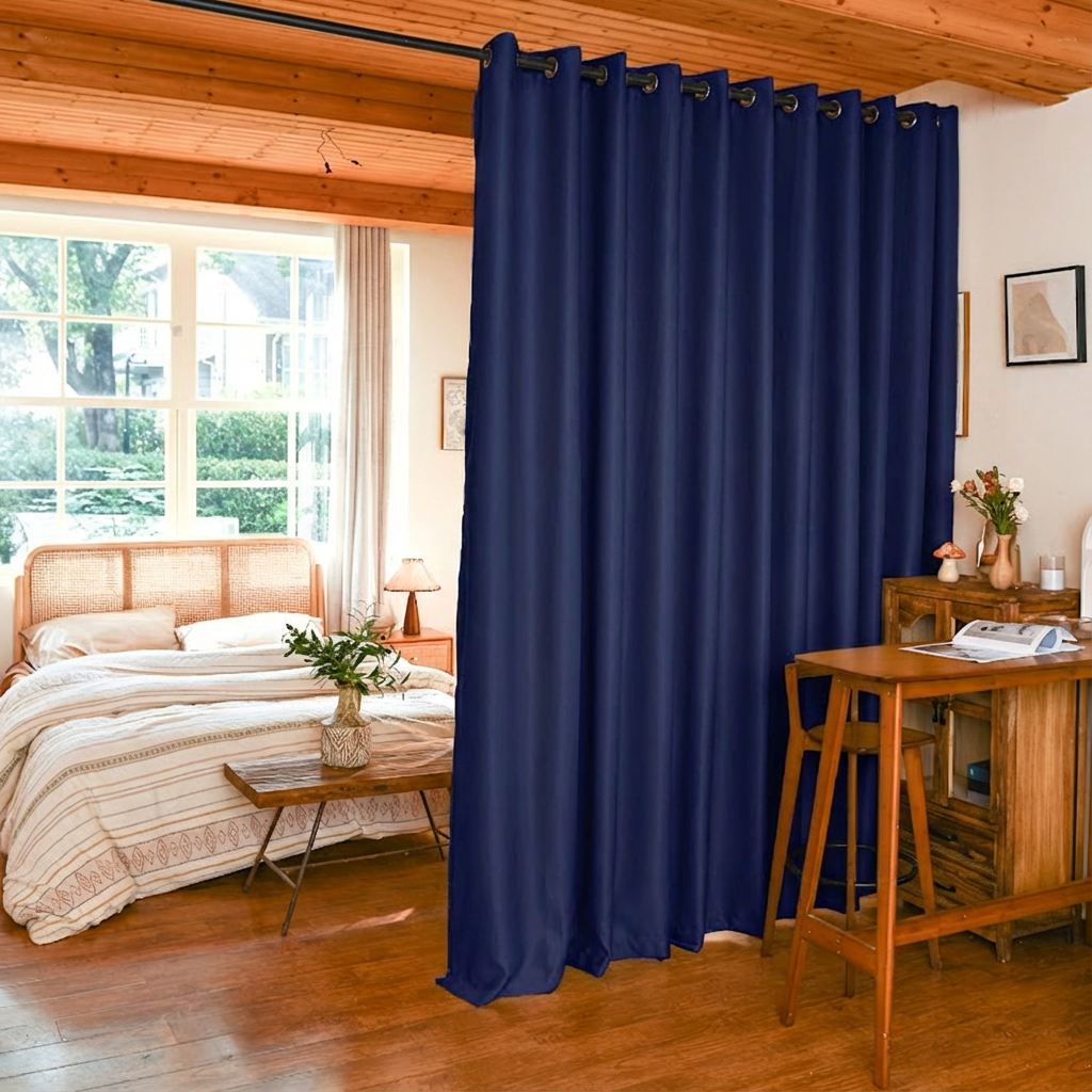 Custom Luxury Silk Fibers Blackout Room Divider Curtains-30