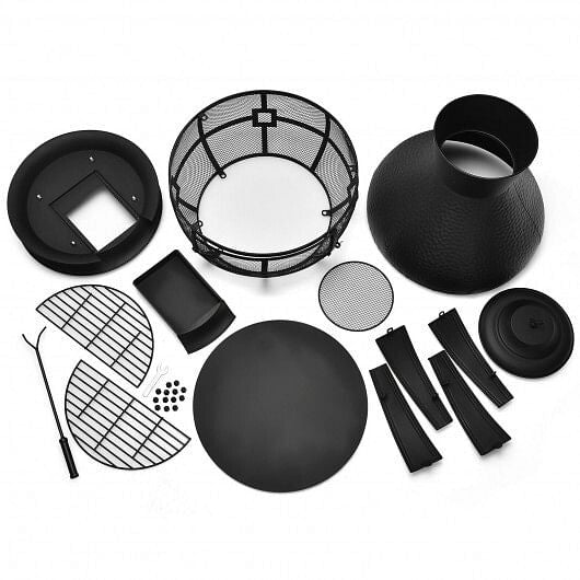 Patio Wood Burning Chimneys Fireplace-2