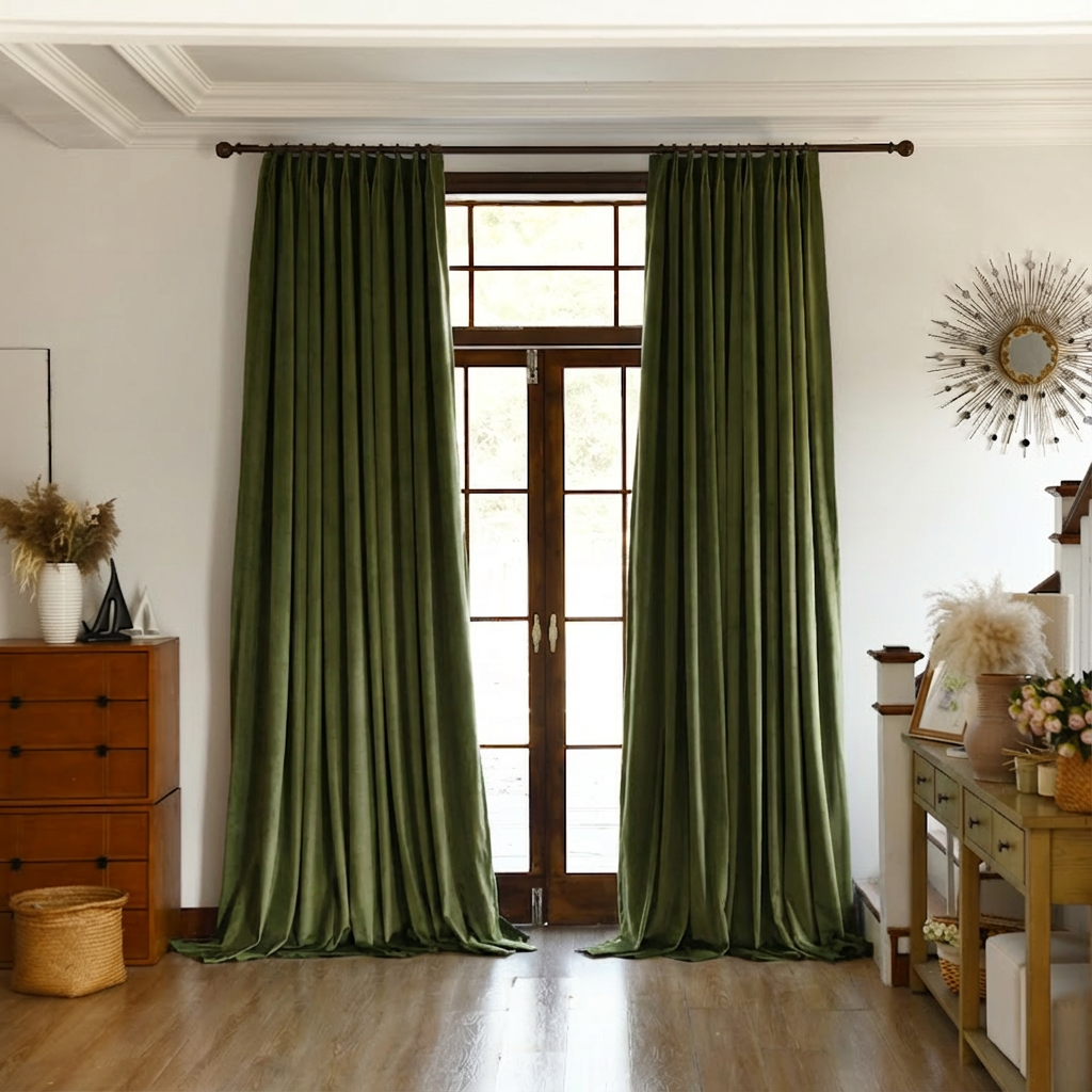 Custom Premium Velvet Blackout Curtains-19