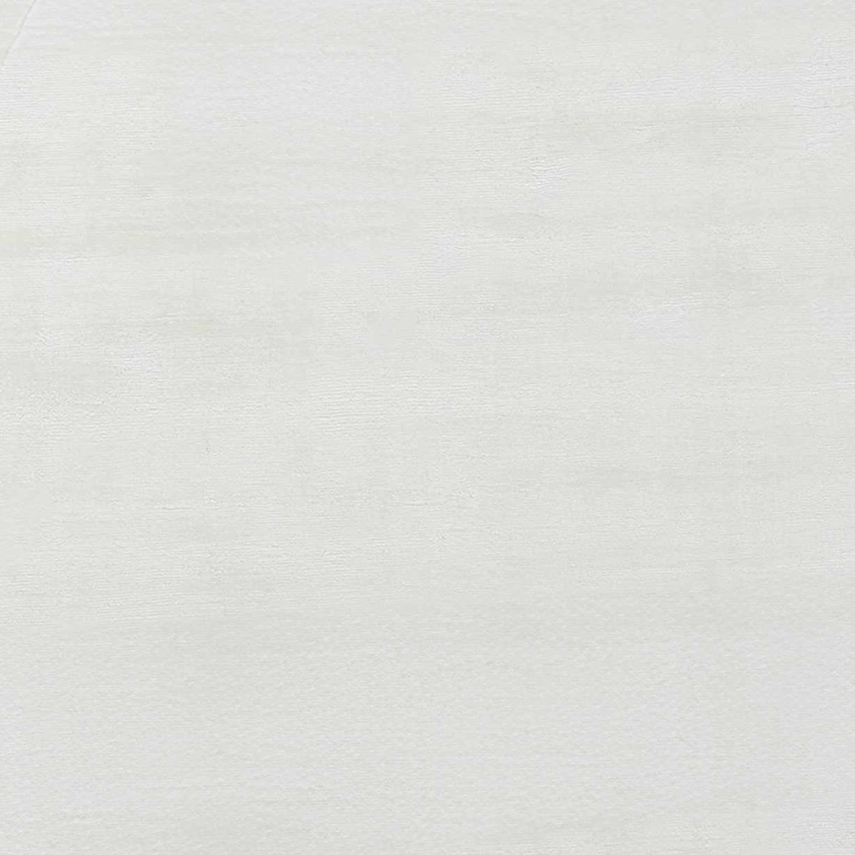 Anjang Modern Faux Silk Rug in Ivory White