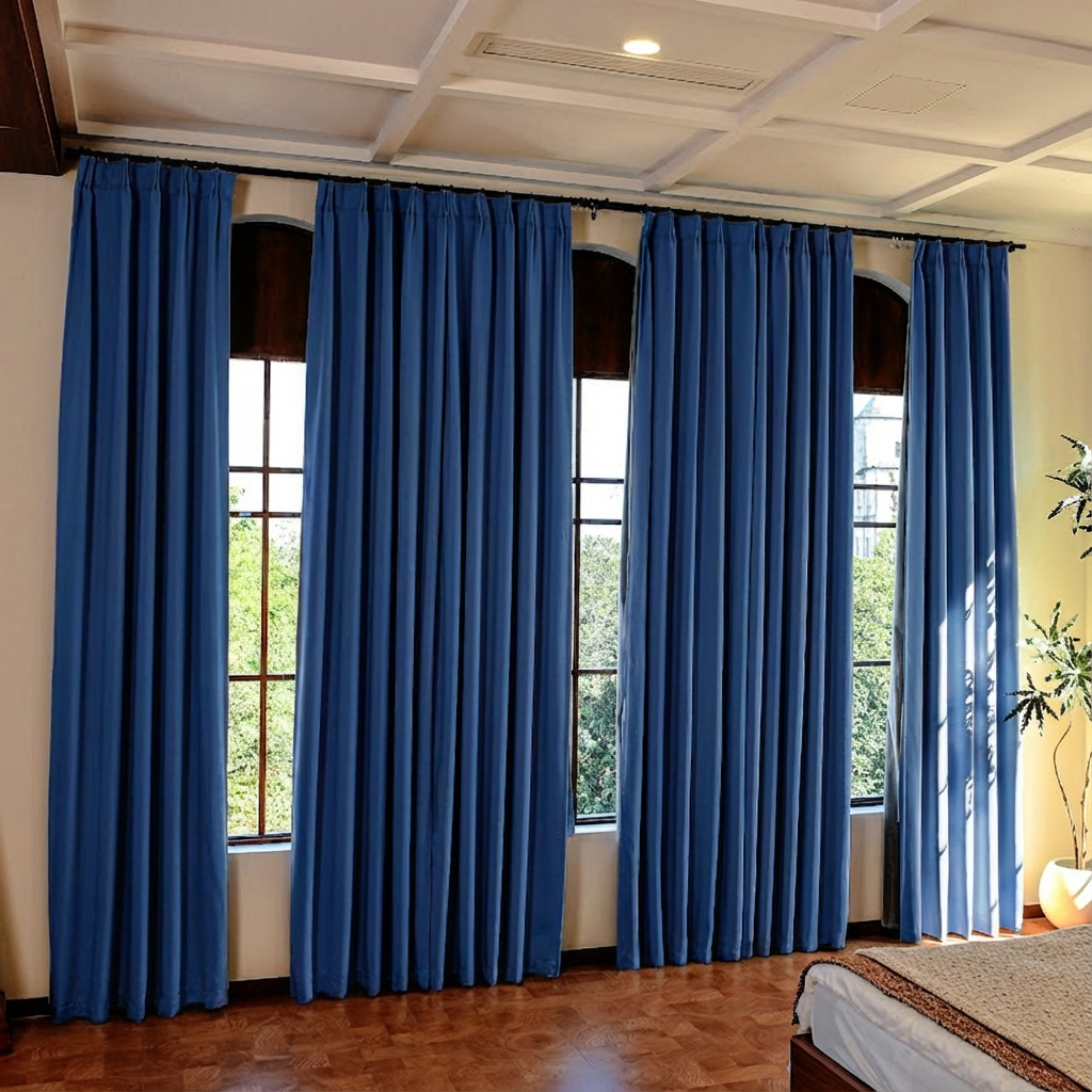 Custom Luxury Silk-Fiber Blackout Curtains-30