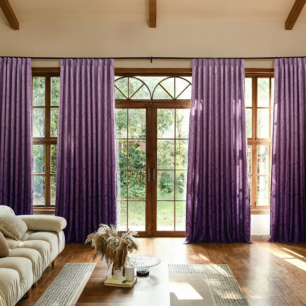 Custom Luxury Silk-Fiber Ombre Blackout Curtains-11
