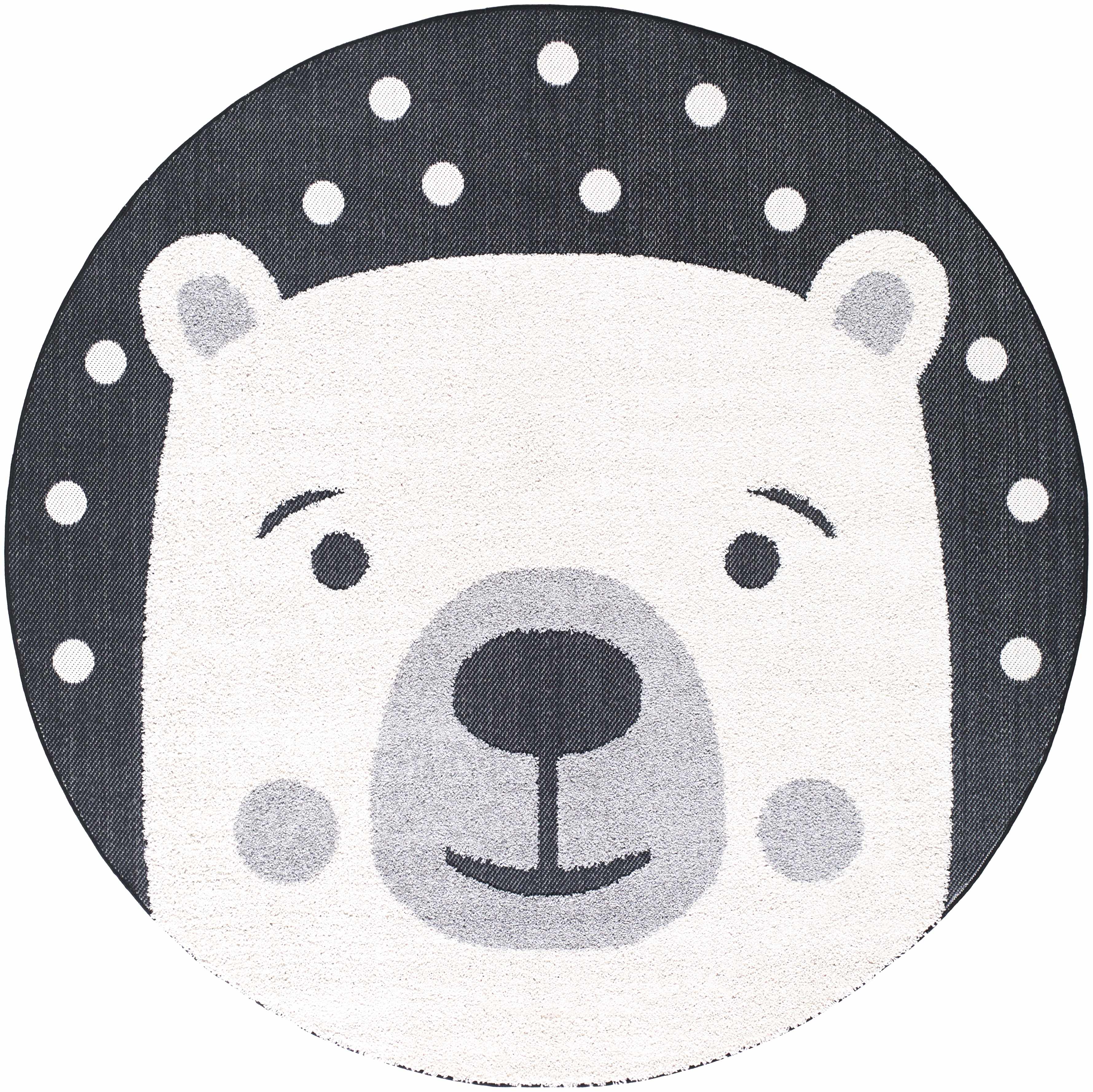 Kids Bear Animal Print Nursery Area Rug - Clearance