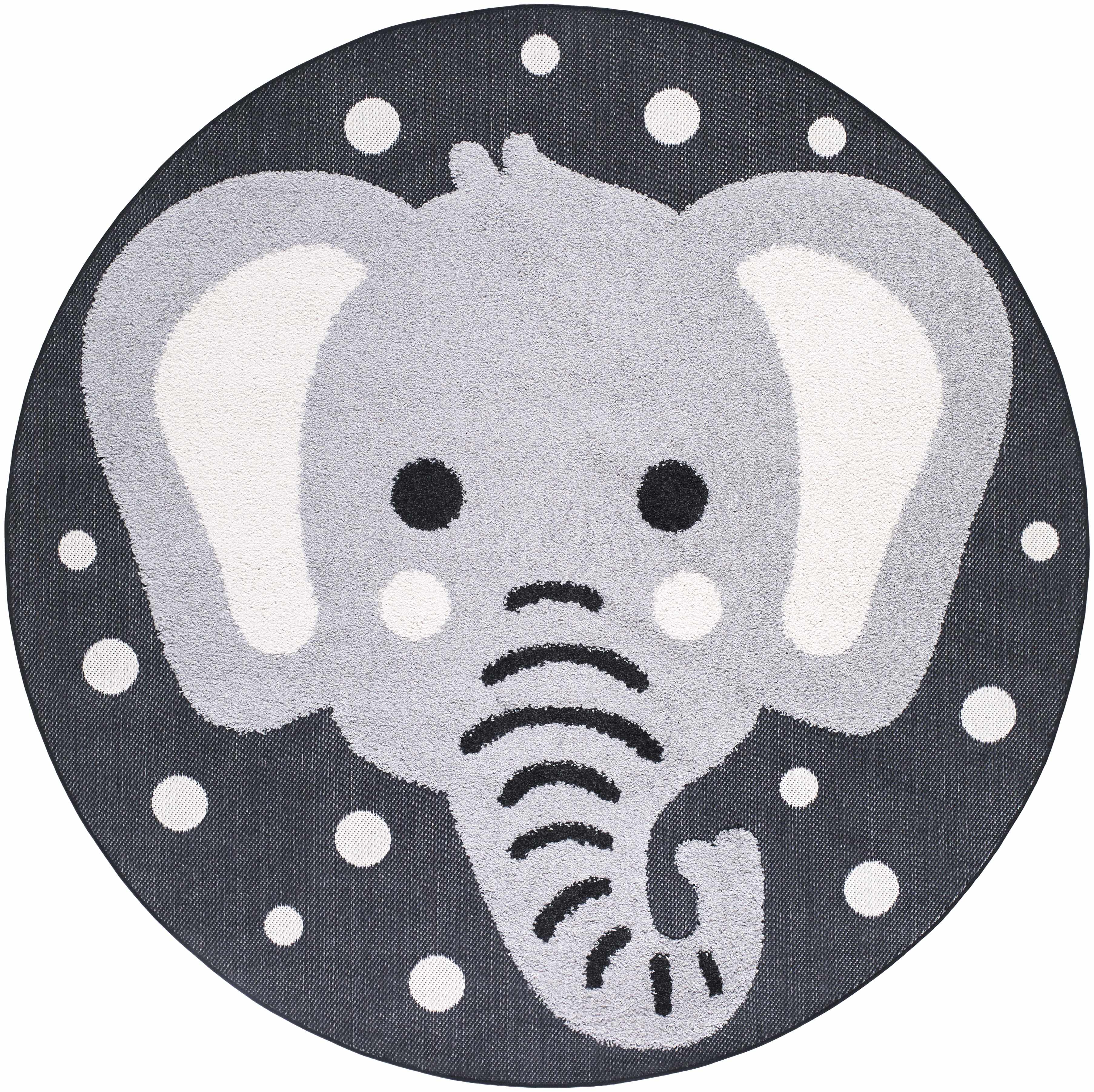 Kids Elephant Animal Print Nursery Area Rug - Clearance