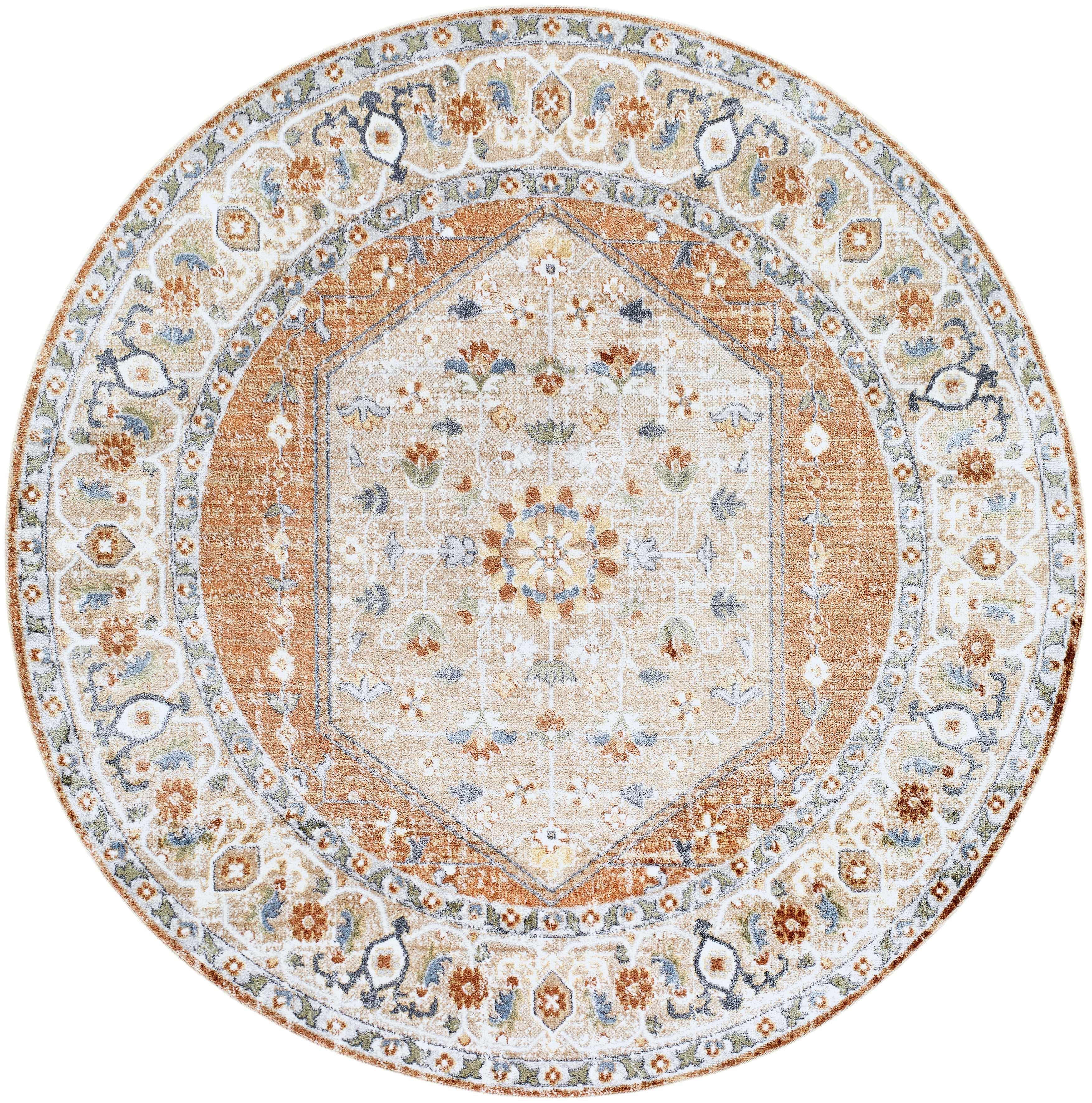 Gael Rust Boutique Washable Rug - Clearance
