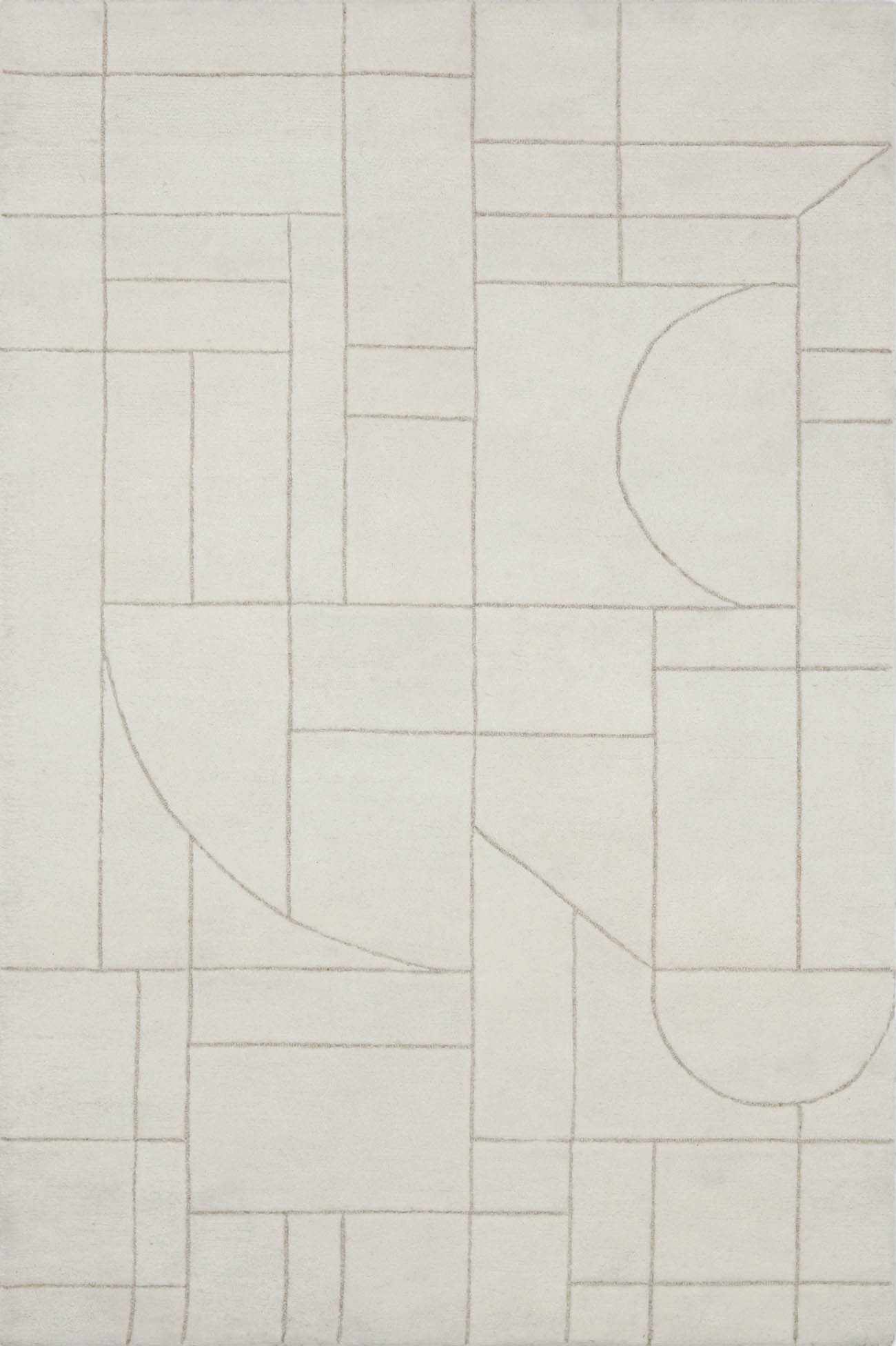 Fusao Beige Area Rug