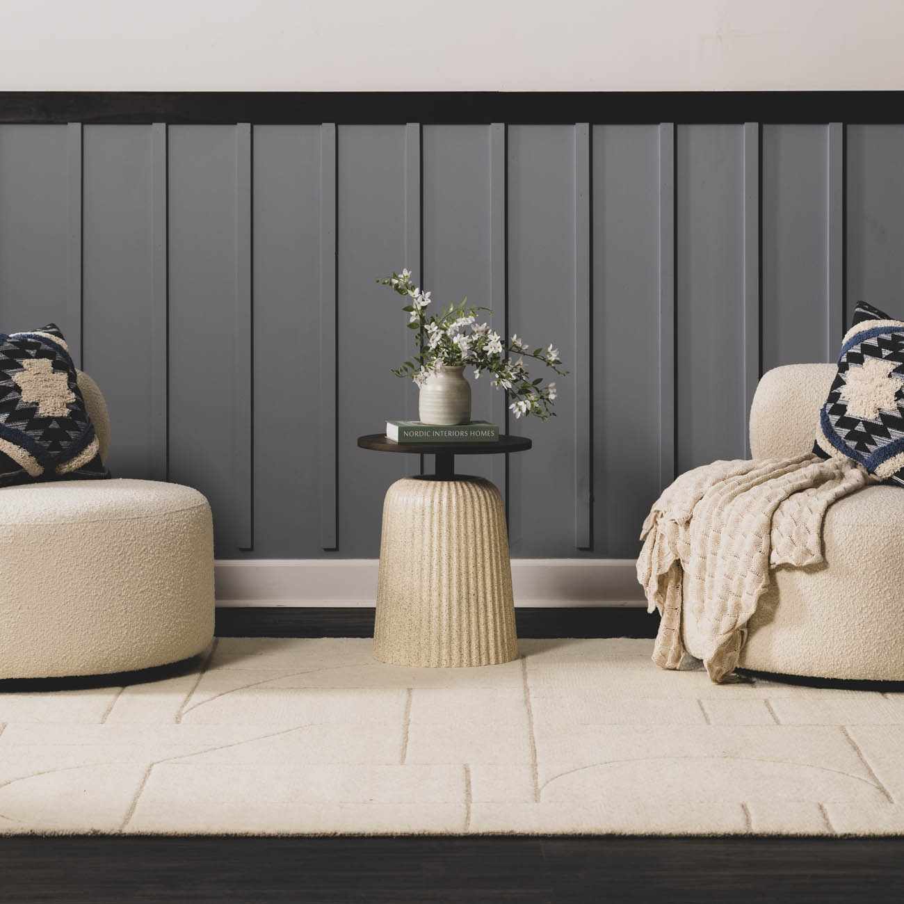 Fusao Beige Area Rug