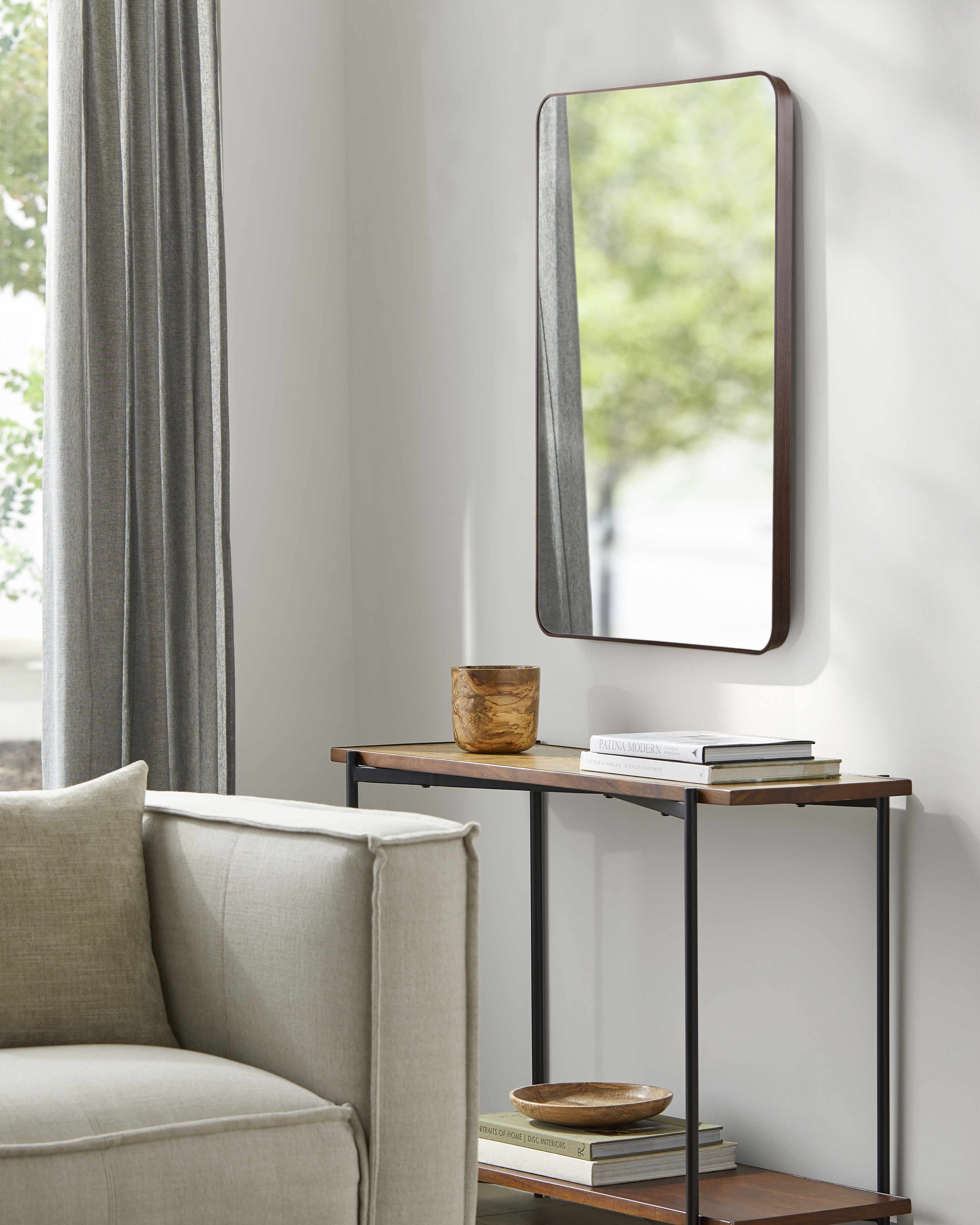 Sustinente Dark Brown Mirror