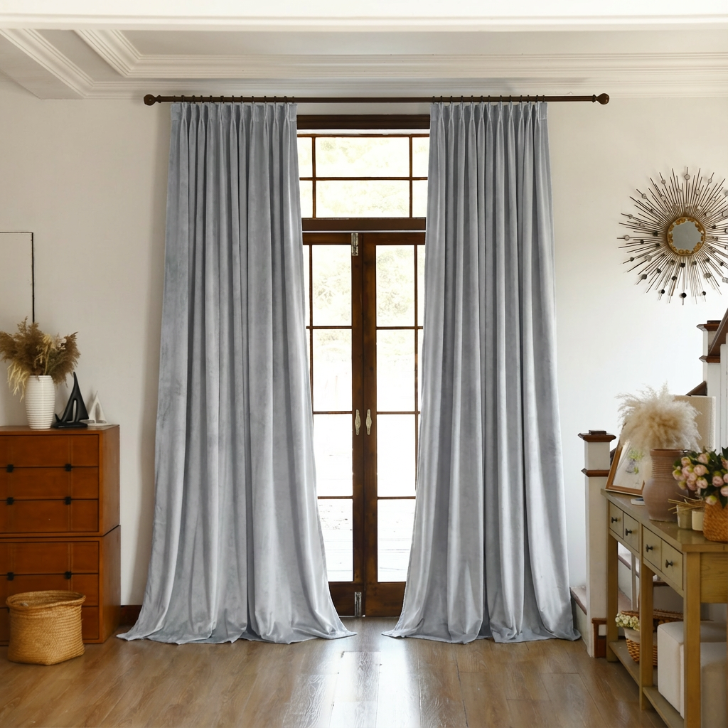 Custom Premium Velvet Blackout Curtains-5