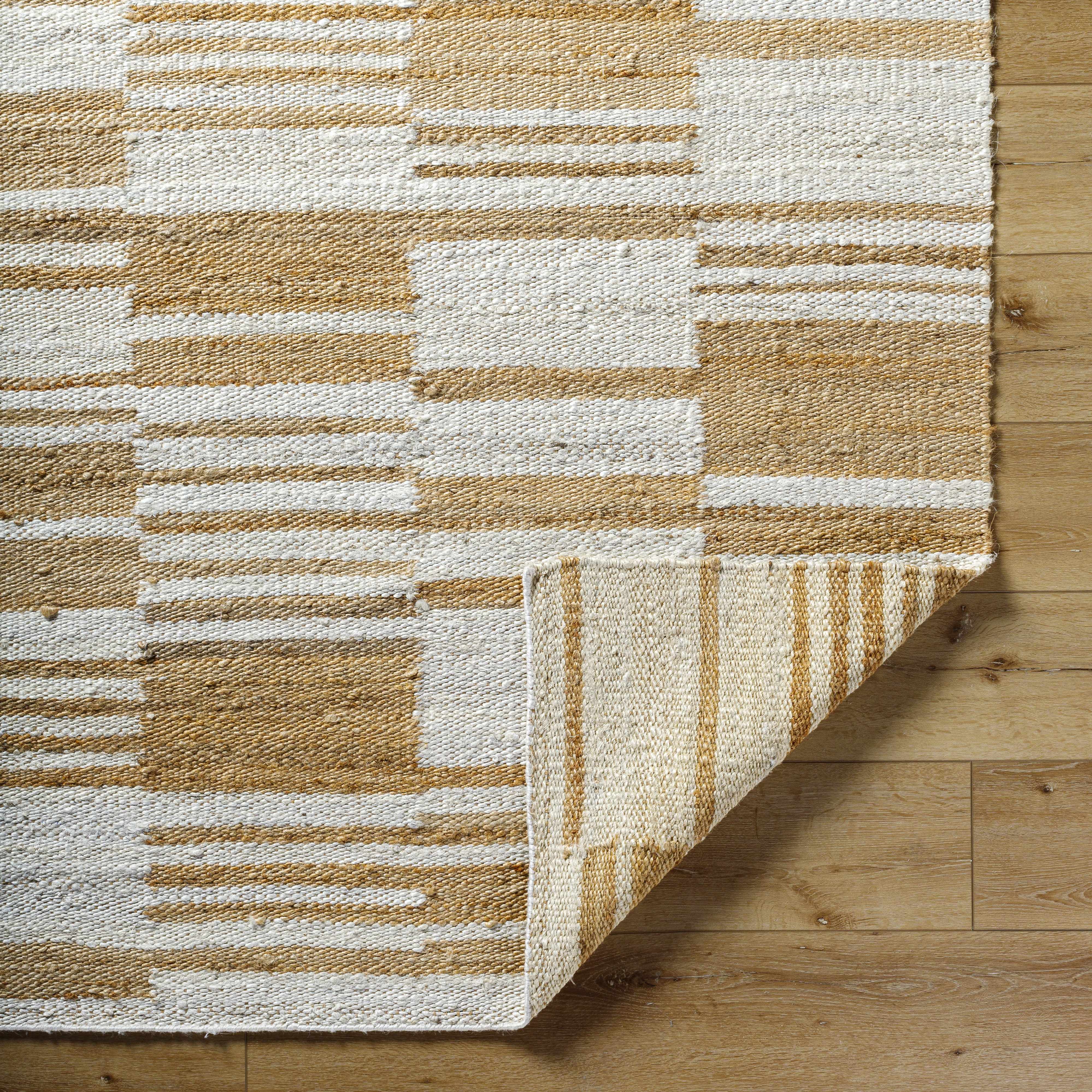 Thyra Broken-Striped Jute Rug - Clearance