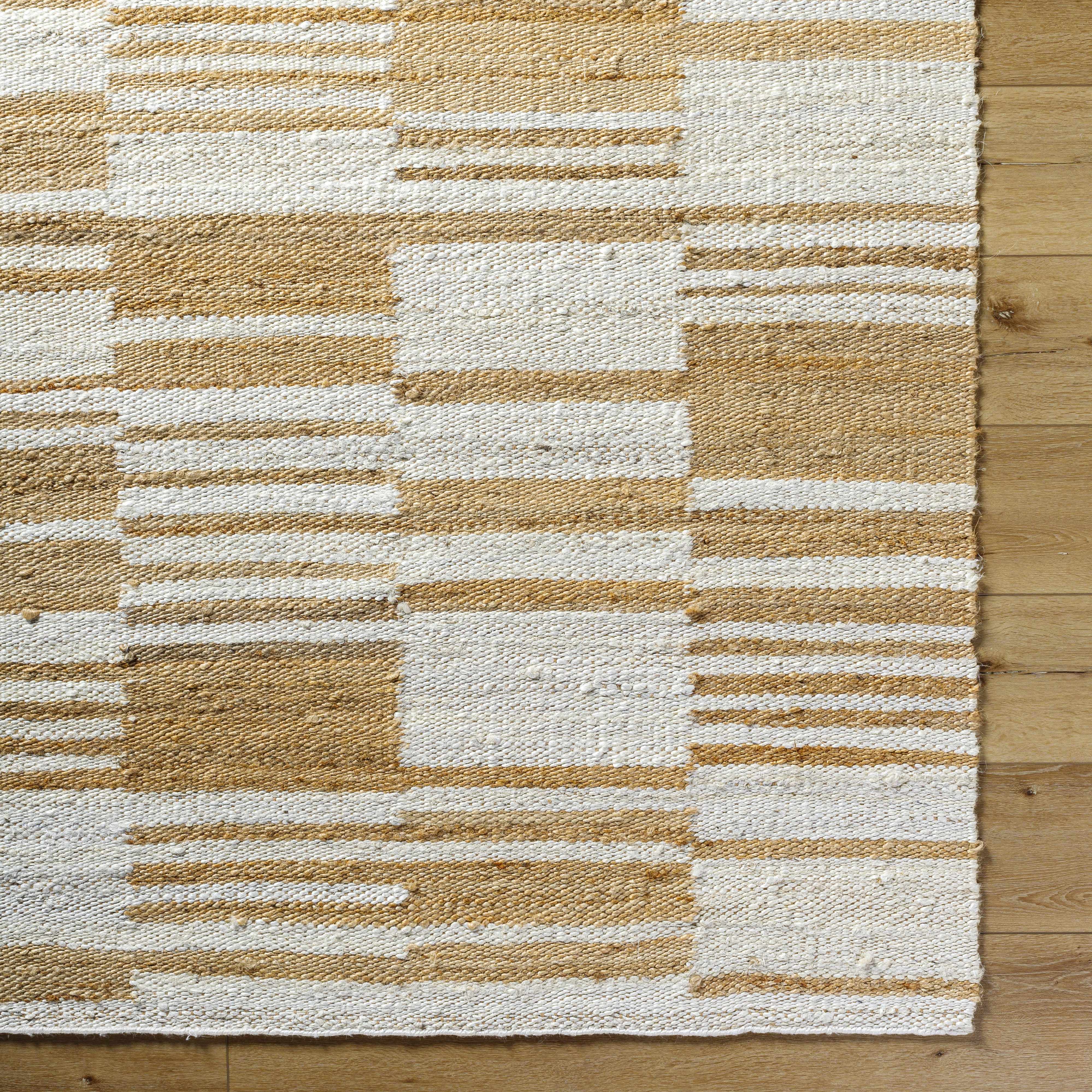 Thyra Broken-Striped Jute Rug - Clearance
