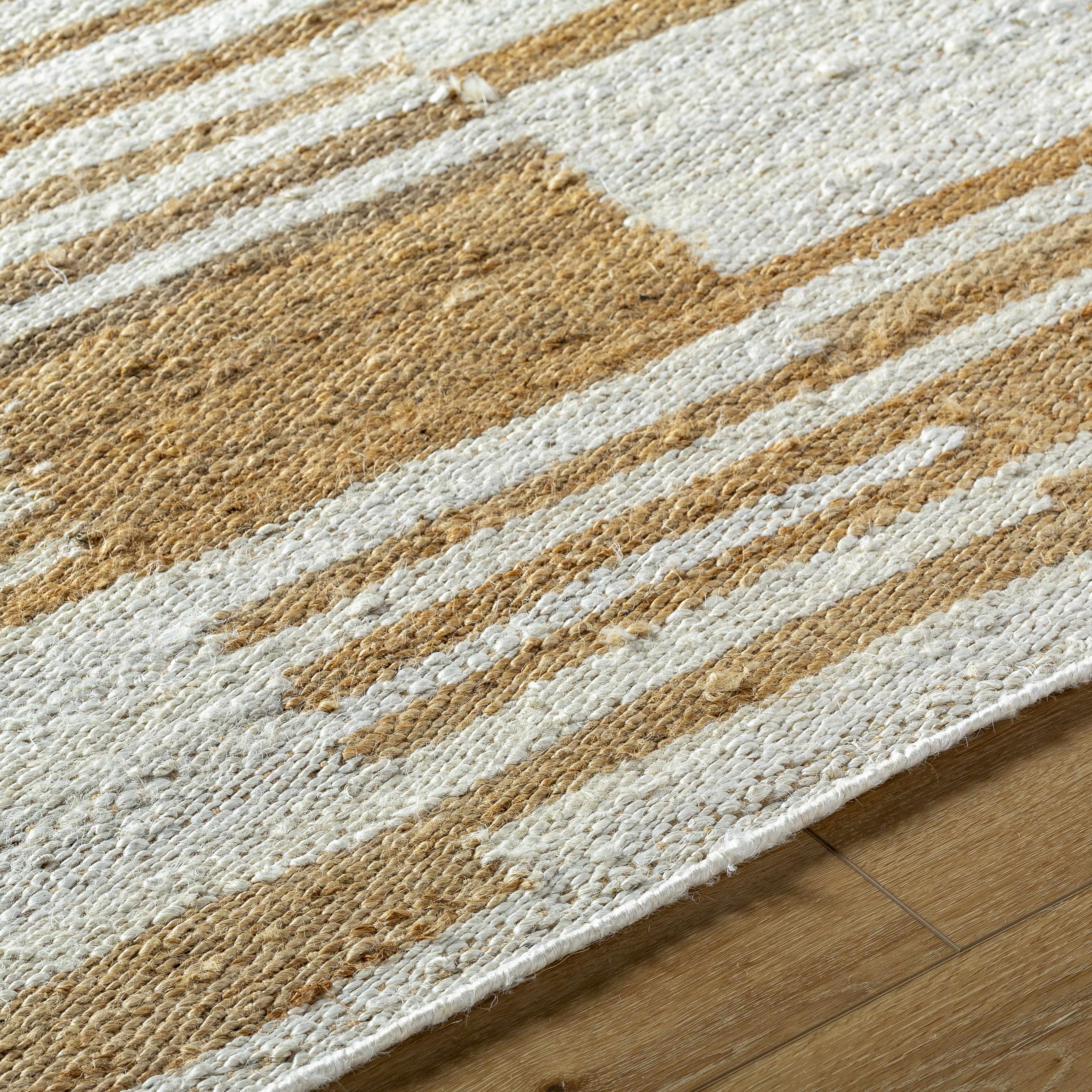 Thyra Broken-Striped Jute Rug - Clearance