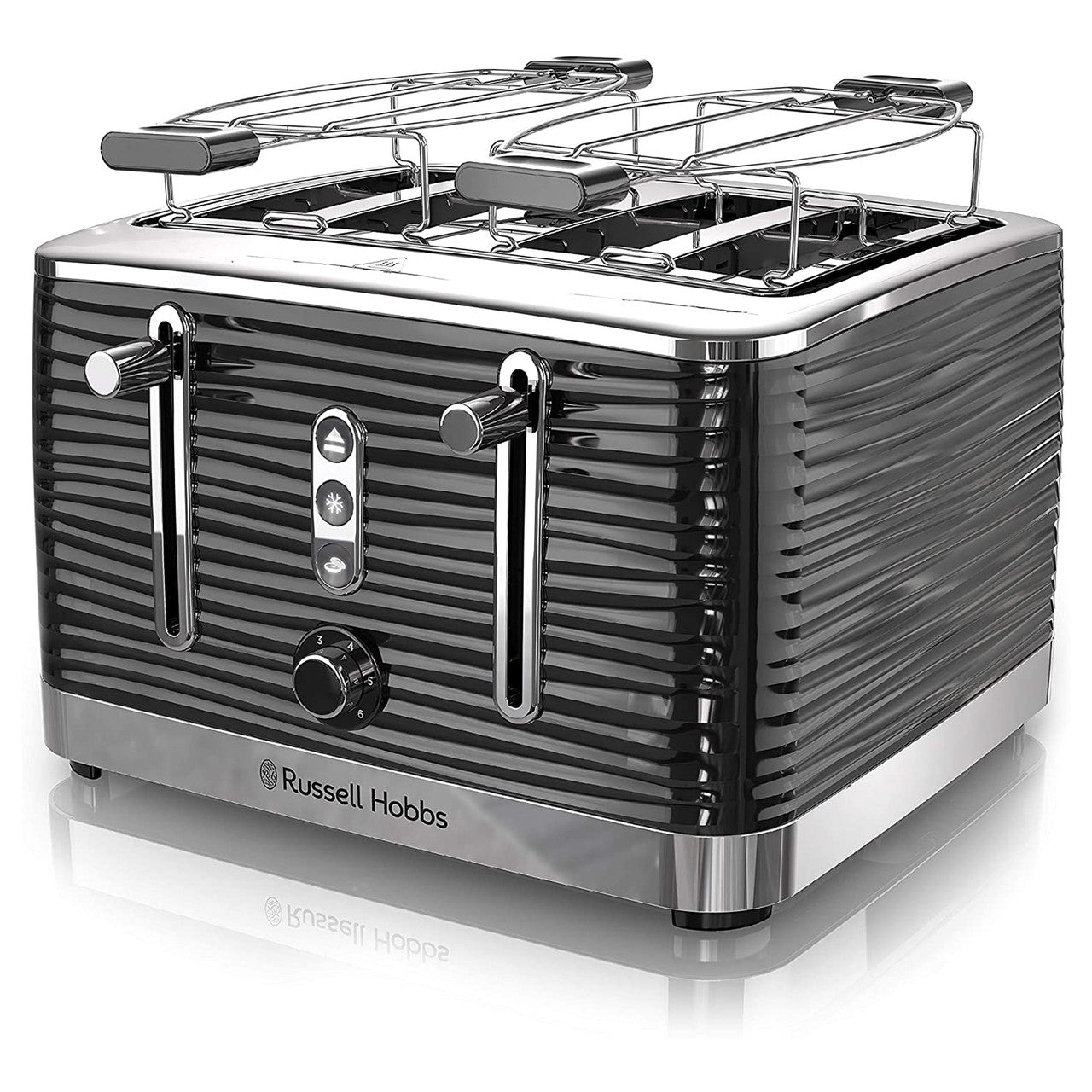 Russell Hobbs Retro Style 4 Slice Toaster in Black-0