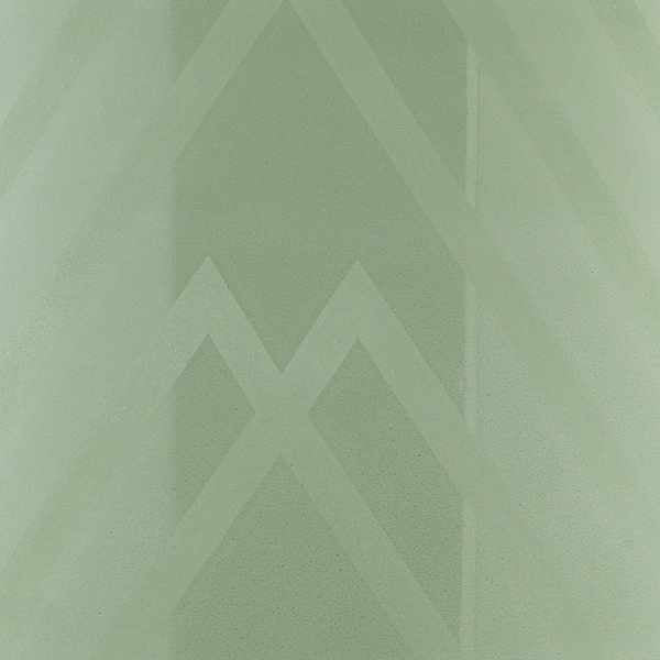 Flynn Green Chevron Glass Decorative Accent-1