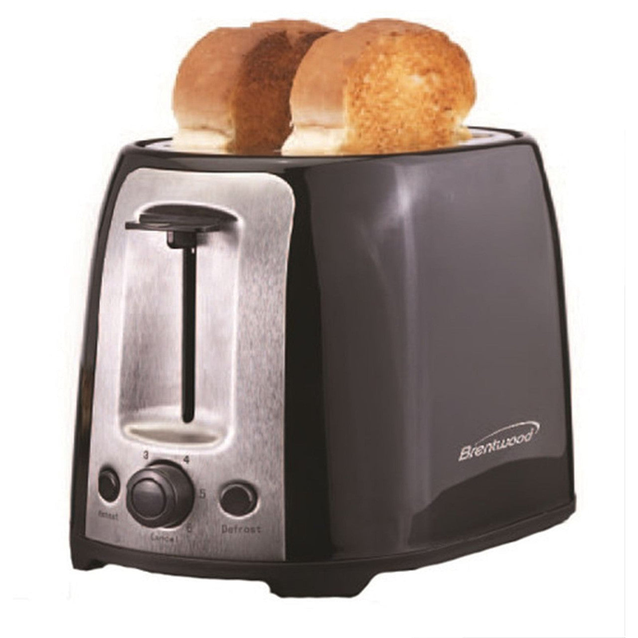 Brentwood  2 Slice Cool Touch Toaster ; Black and Stainless Steel-0