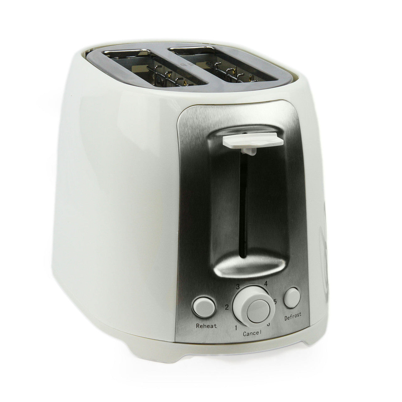 Brentwood 2 Slice Cool Touch Toaster in White and Stainless Steel-0