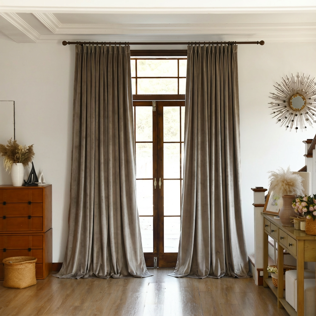 Custom Premium Velvet Blackout Curtains-9