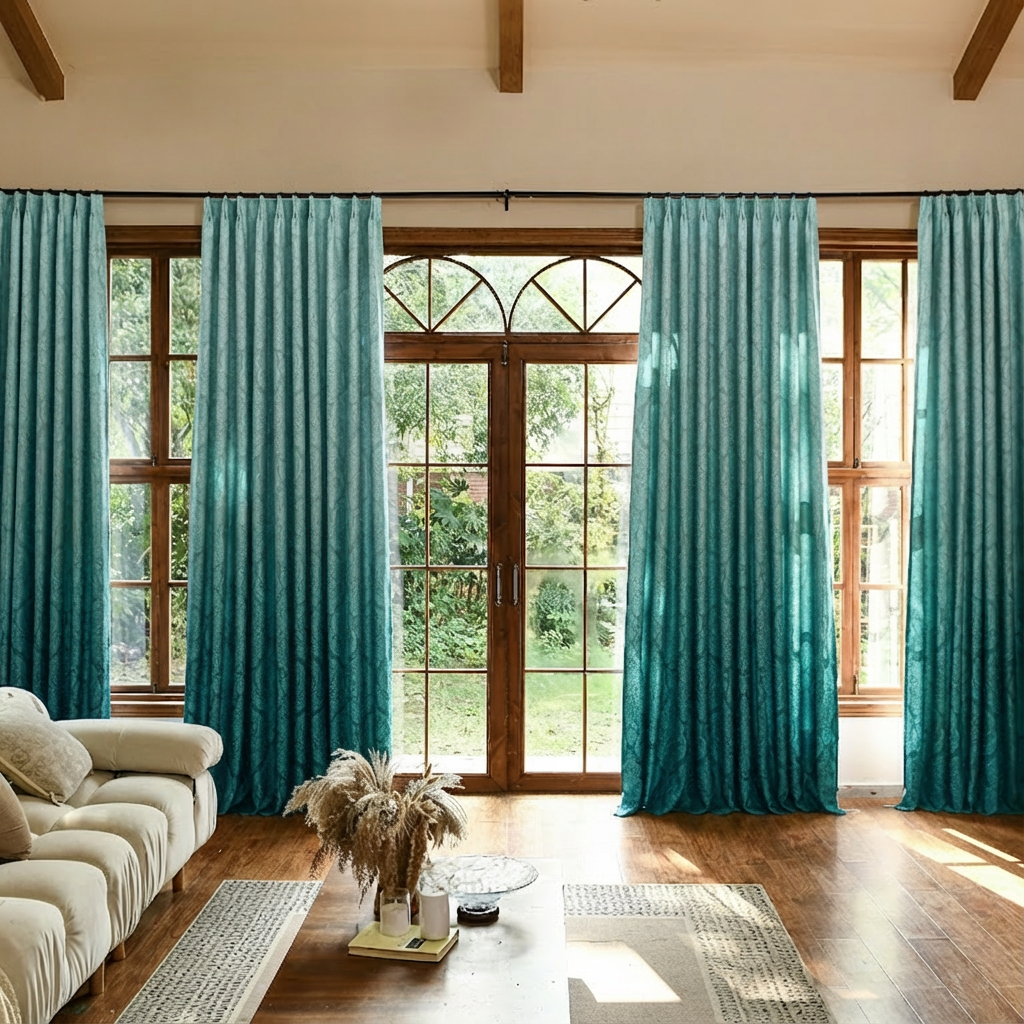 Custom Luxury Silk-Fiber Ombre Blackout Curtains-13