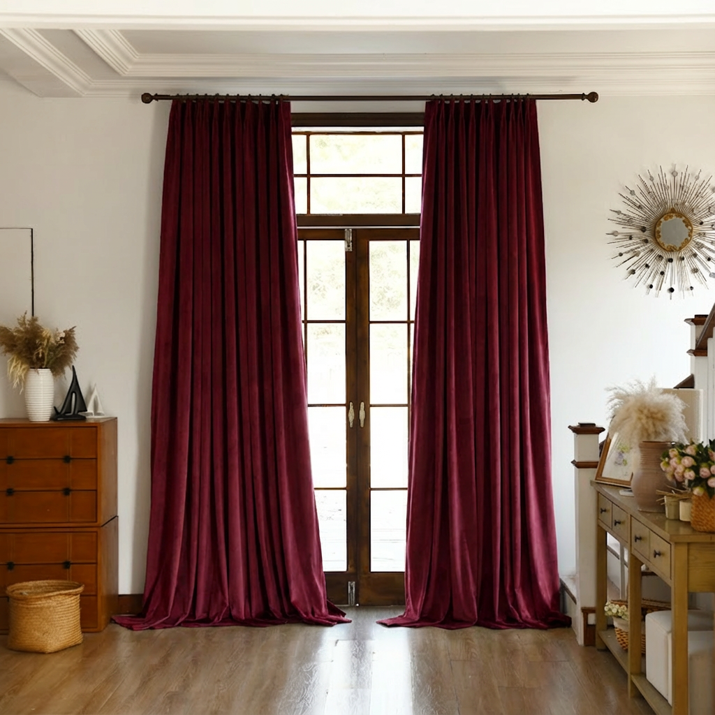 Custom Premium Velvet Blackout Curtains-15