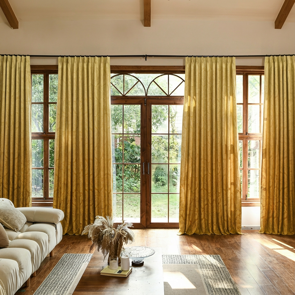 Custom Luxury Silk-Fiber Ombre Blackout Curtains-8