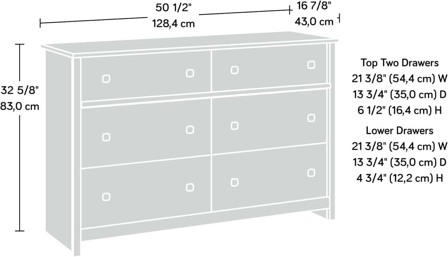 Sindoori Mango Six Drawer Dresser Contemporary Storage-2