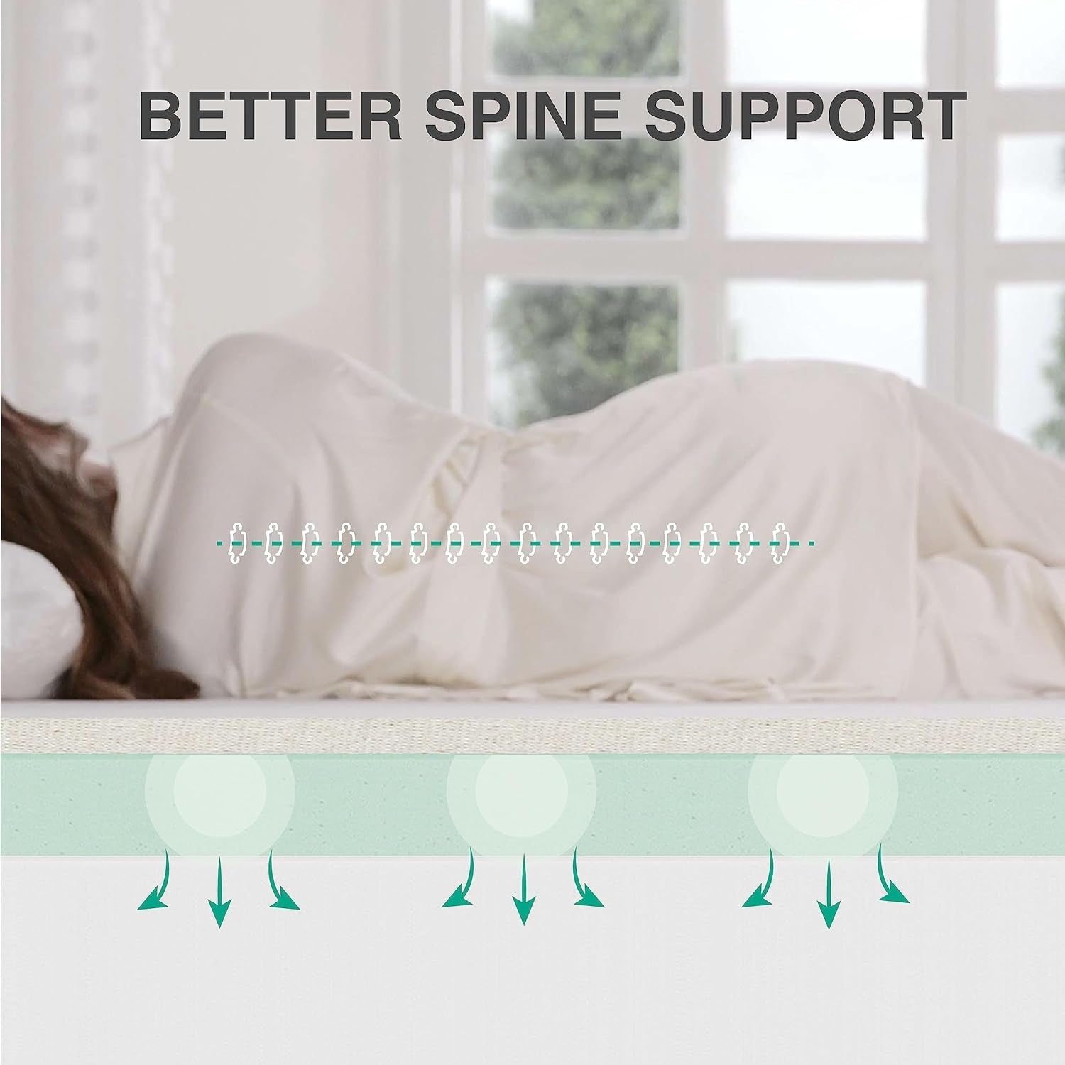 Green Tea Memory Foam Full Mattress with Gel Layer-4