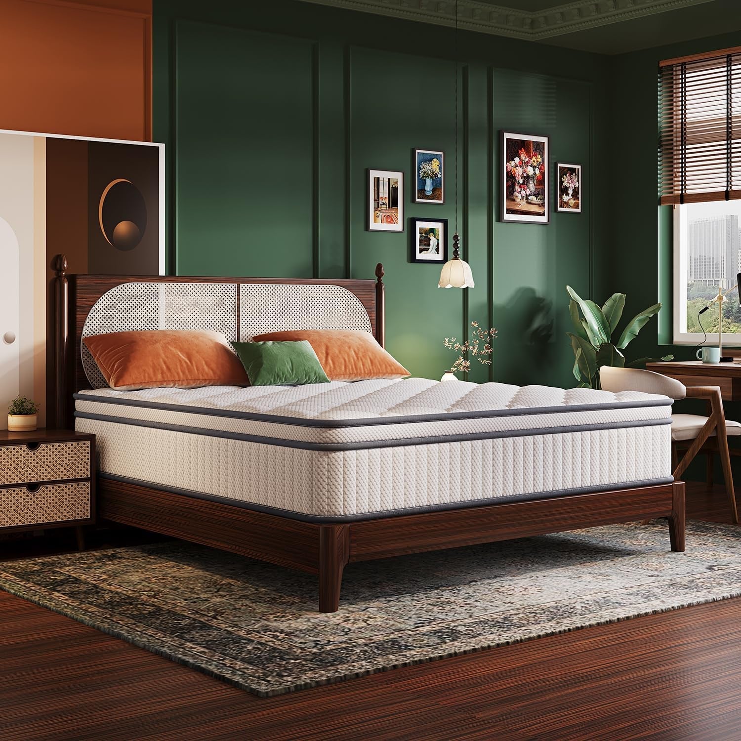 Queen Size Gel Memory Foam Hybrid Mattress for Comfort-1