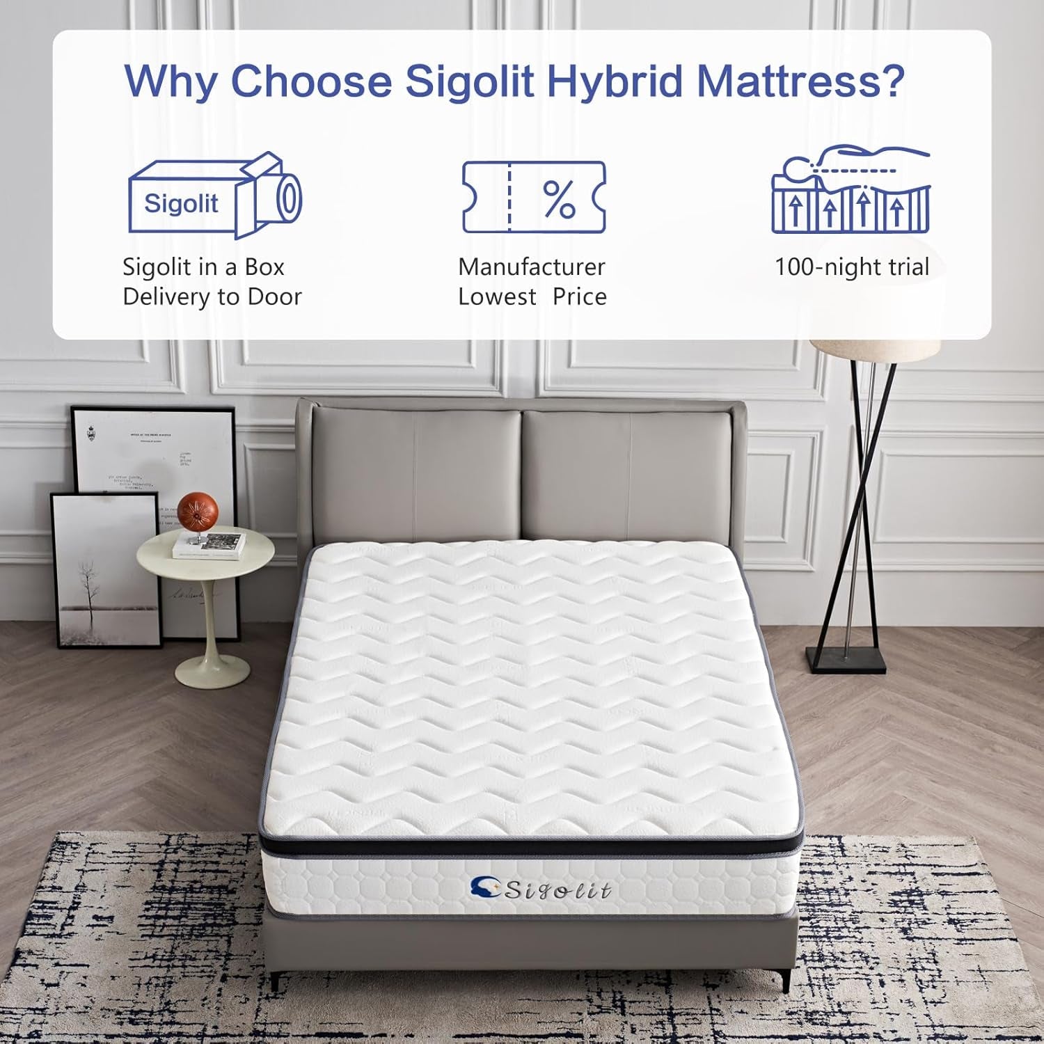 12 Inch Queen Hybrid Mattress for Ultimate Pressure Relief-4