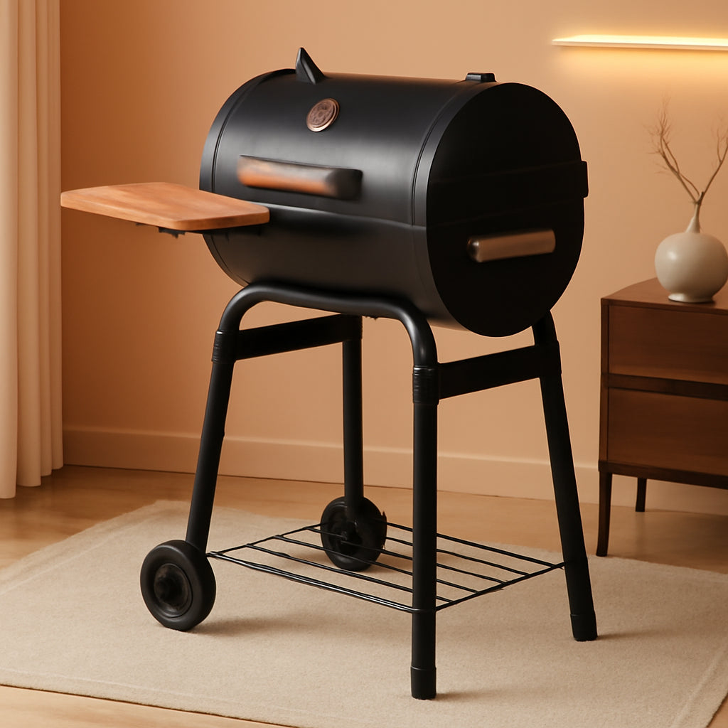 Commercial Grade Charcoal Grill With Durable Cast Iron