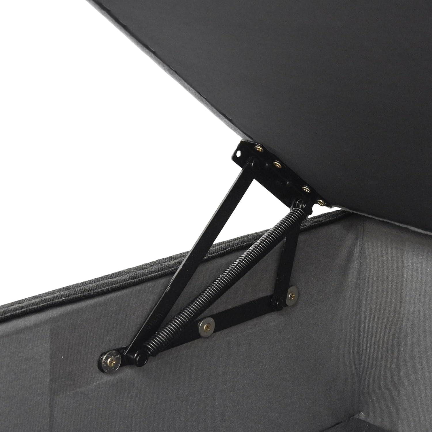 Black Storage Ottoman With Removable Cushion Covers-4