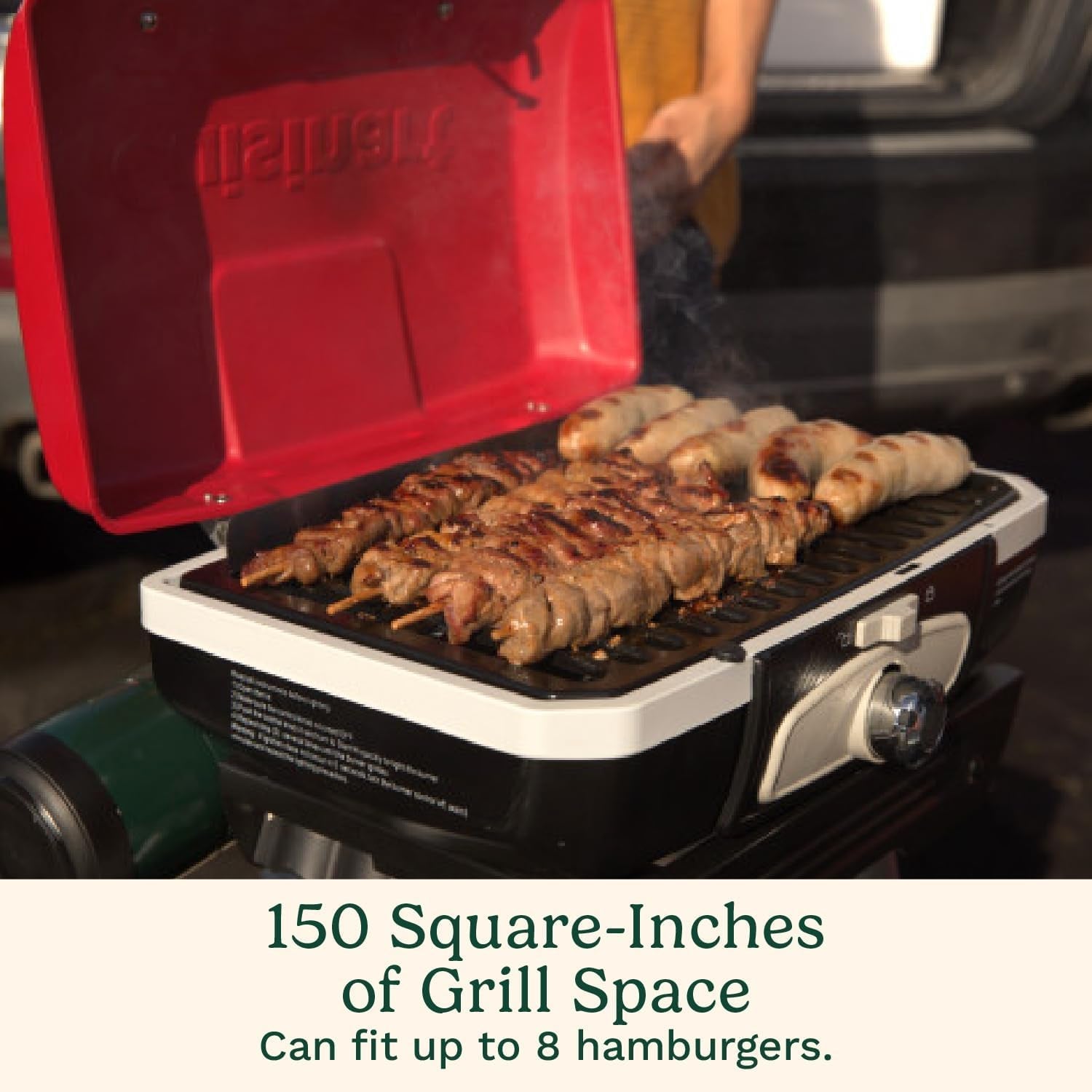 Portable Gas Grill 150 SqIn Versa Stand Cooking Surface
