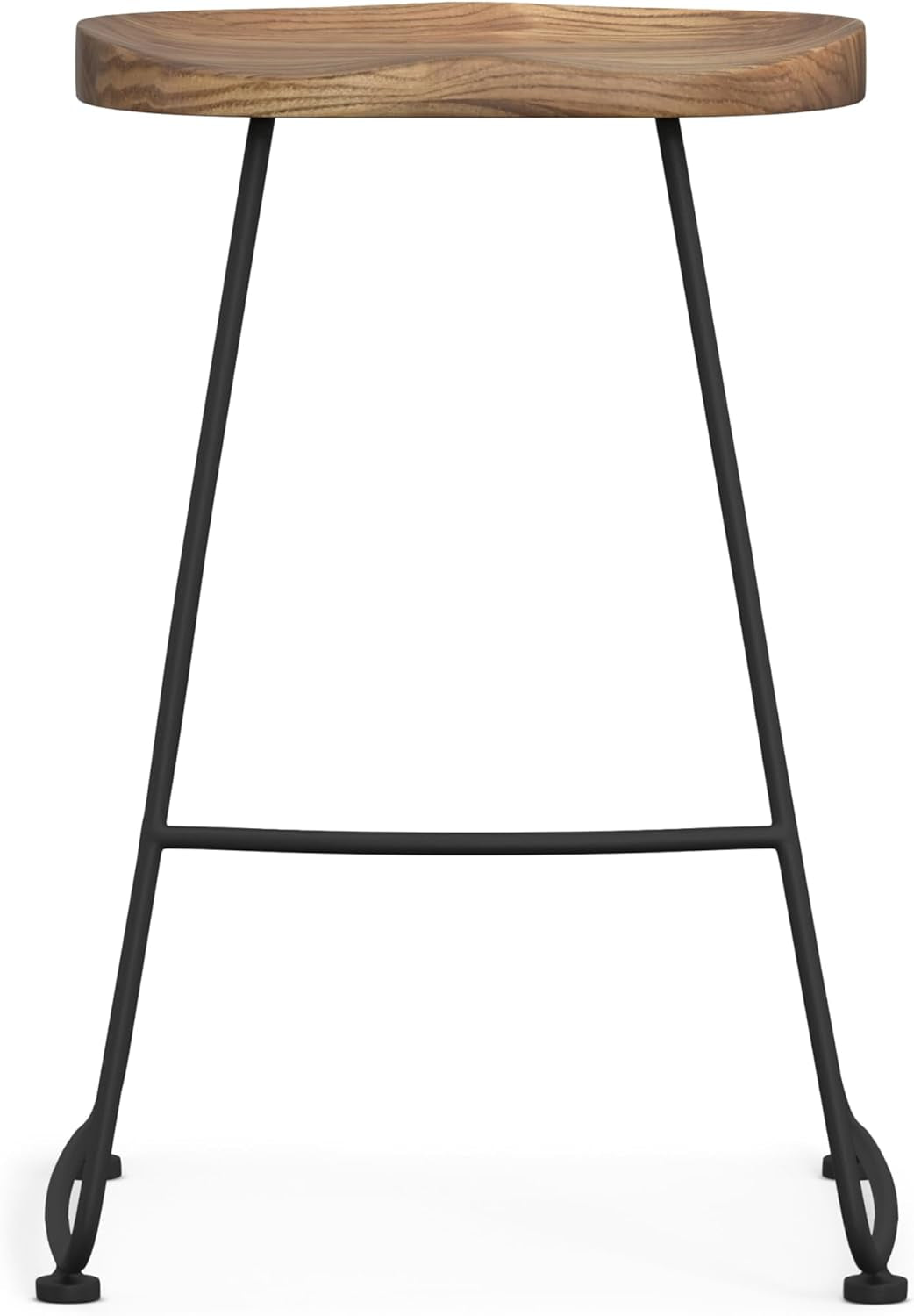 Amberly Natural 24 Inch Saddle Counter Height Bar Stool Set-3