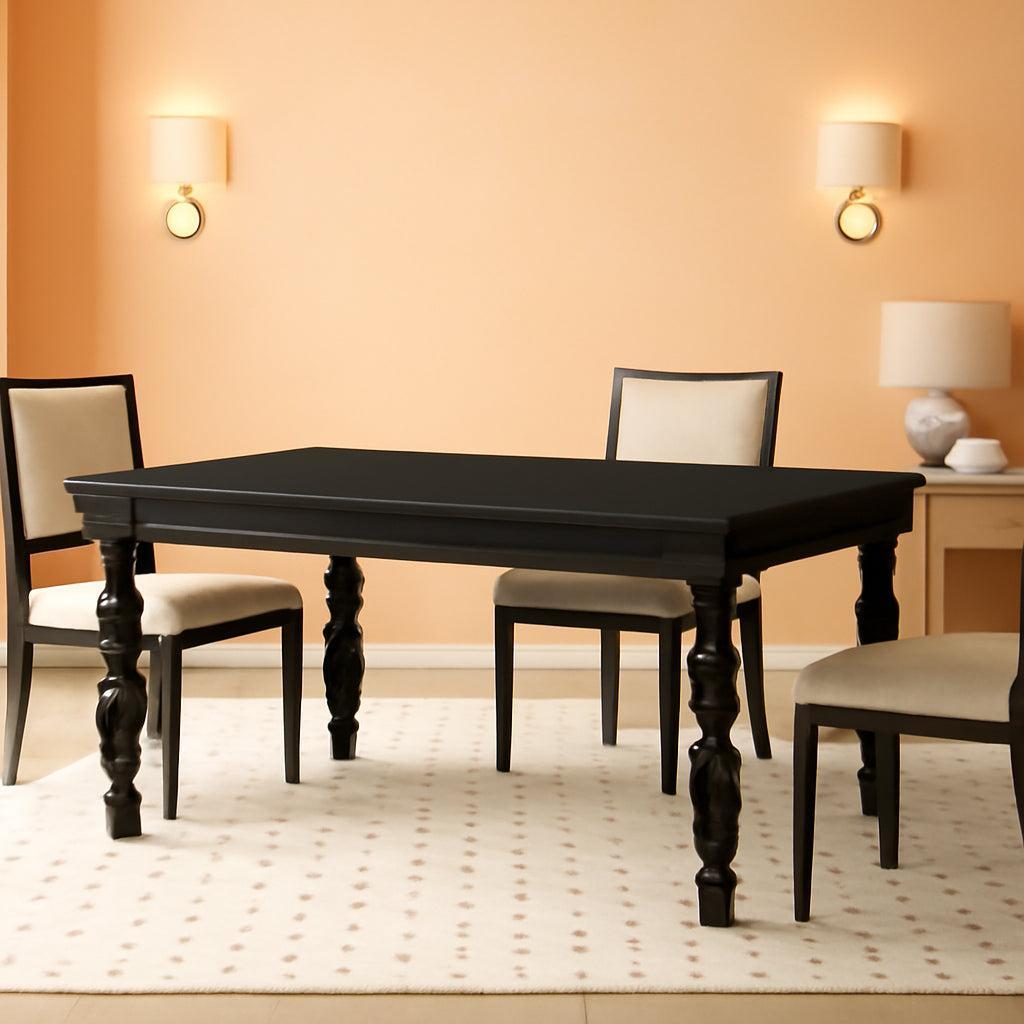 62 Inch SolidWood Farmhouse Dining Table Rectangular-0