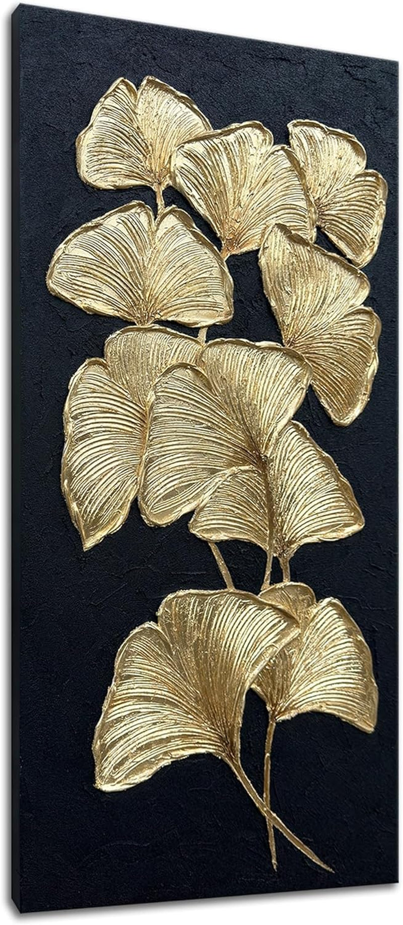 Elegant Gold Ginkgo 60x120 Centimeter Canvas Wall Art-1