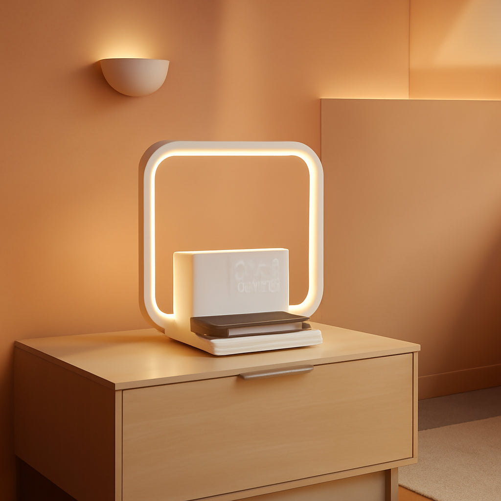 Sunrise Alarm Clock With Wireless Charging Station-0