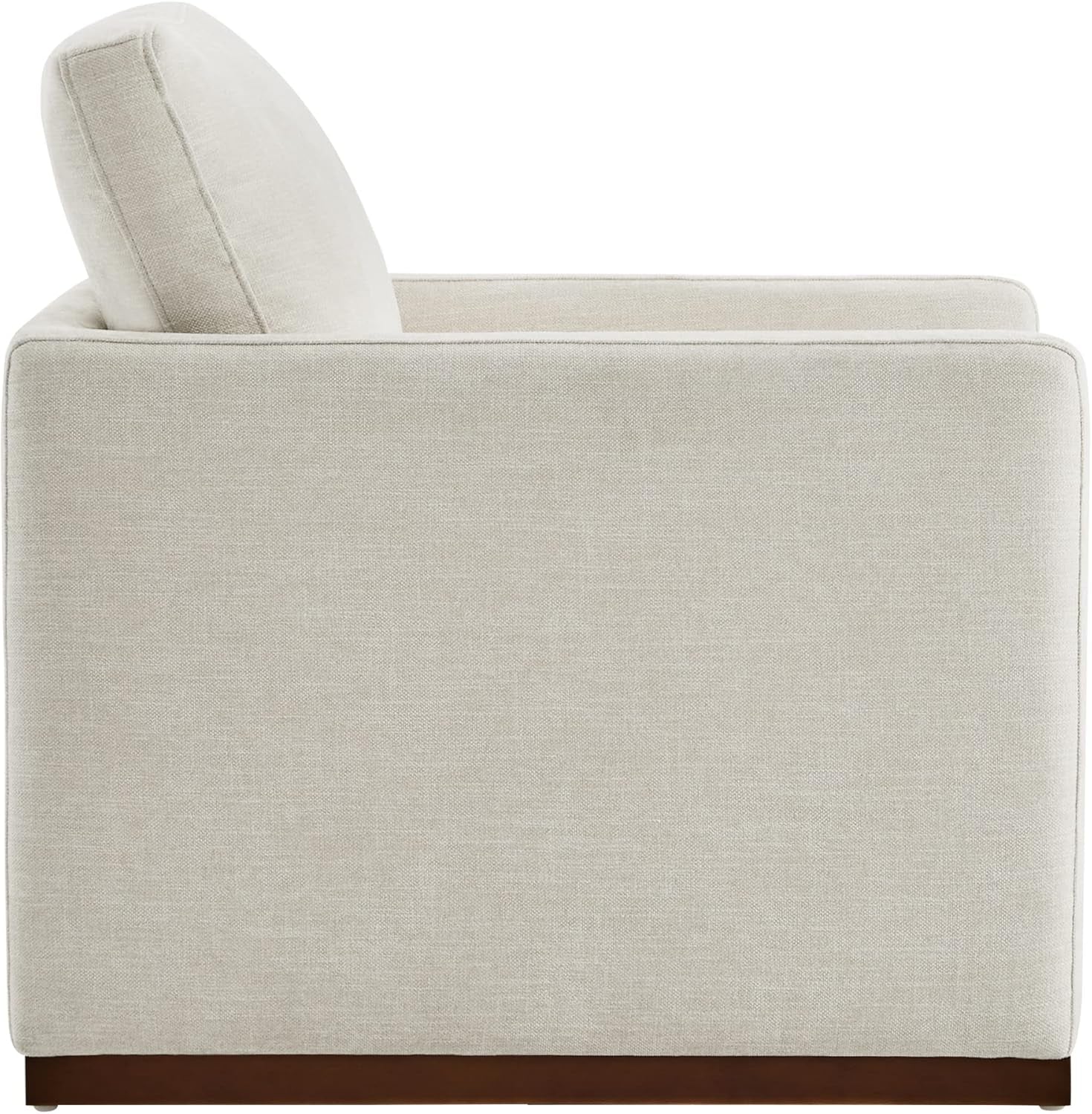Swivel Linen Accent Upholstered Armchair Mid Century Modern-4