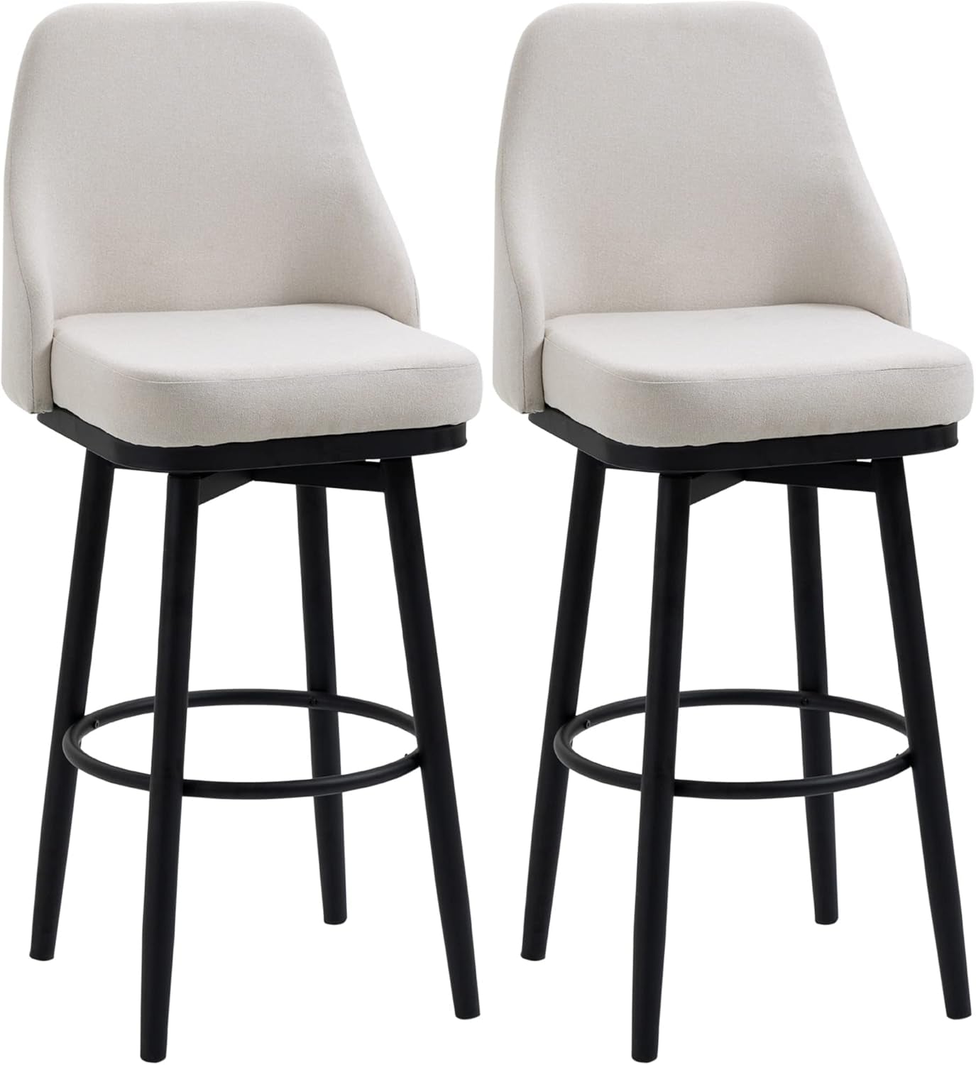 Modern 360 Degree Swivel Bar Stools Set of Two-0