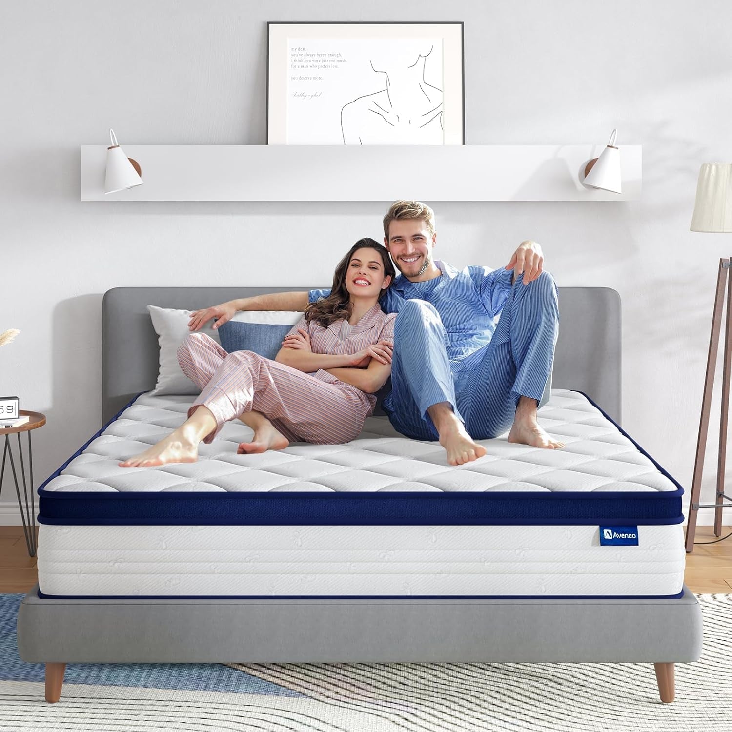 Queen Size Hybrid Mattress with Pressure Relief Foam-1
