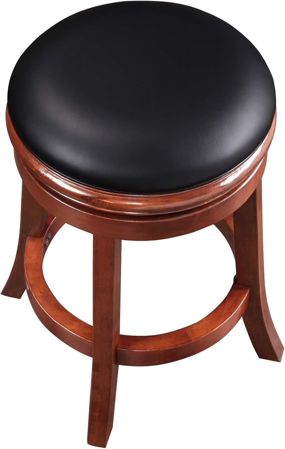 Backless Counter Height Bar Stool 24 Inch Cherry Color-4