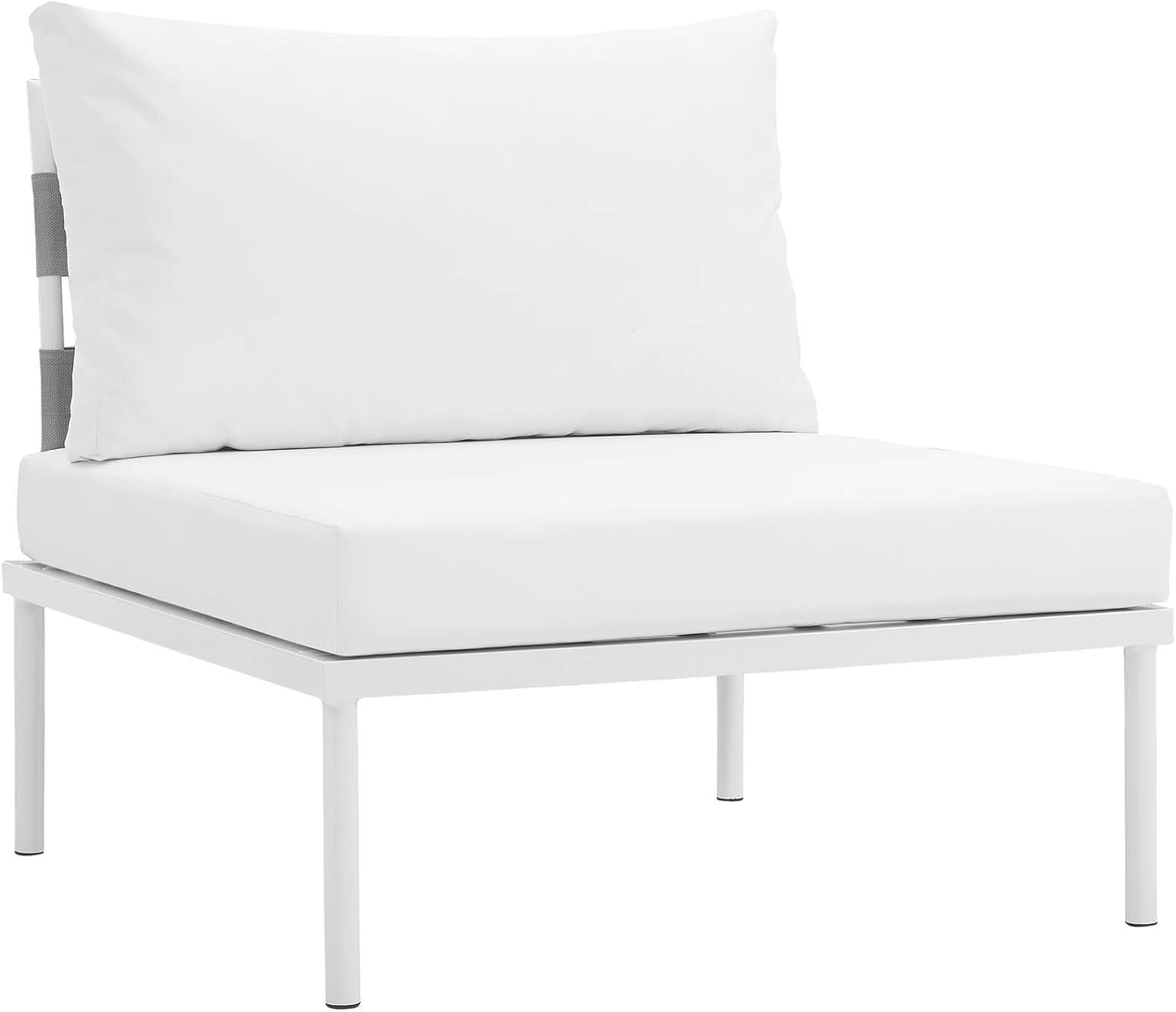 8 Piece White Aluminum Outdoor Patio Furniture Set-4