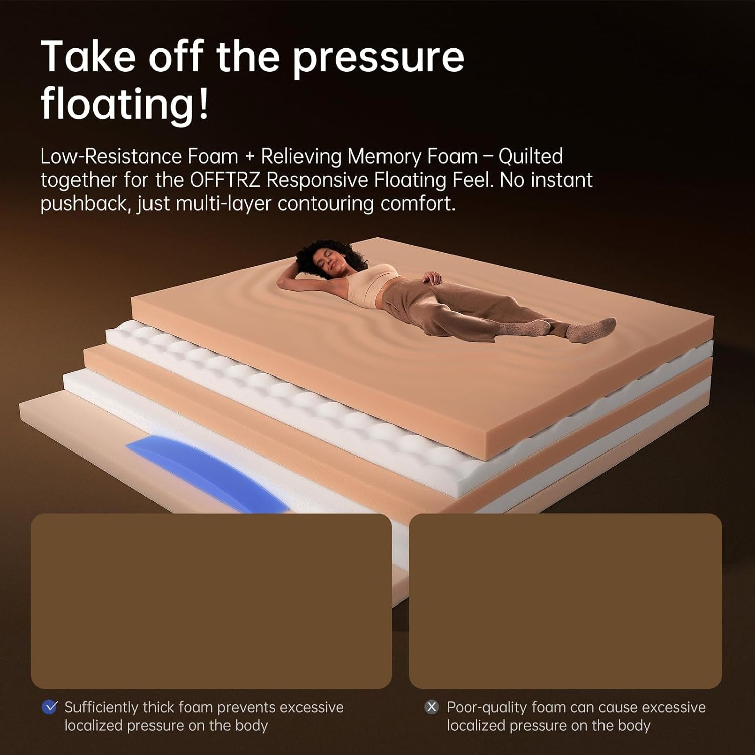 12 Inch Queen Hybrid Mattress With Memory Foam Support-4
