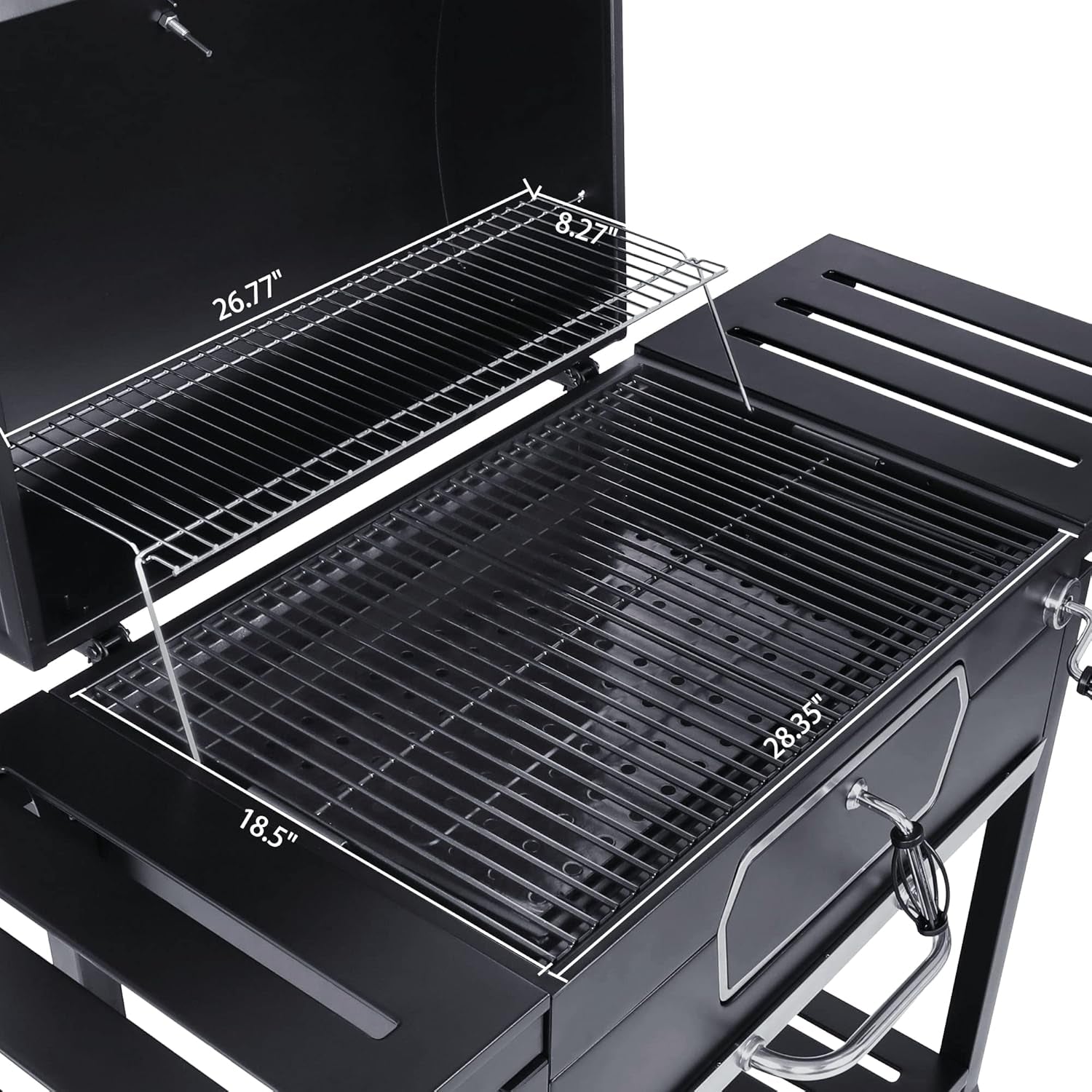 Thirty Inch Charcoal Grill Black Patio Outdoor Cooking